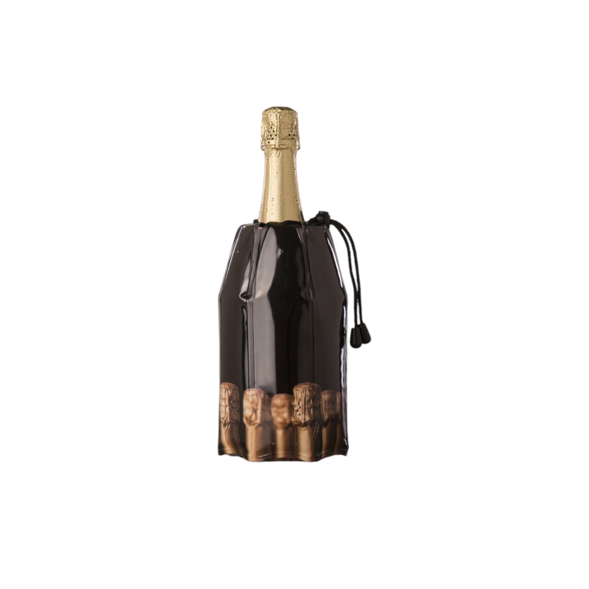 Vacu Vin Active Champagne Bottle Cooler Black