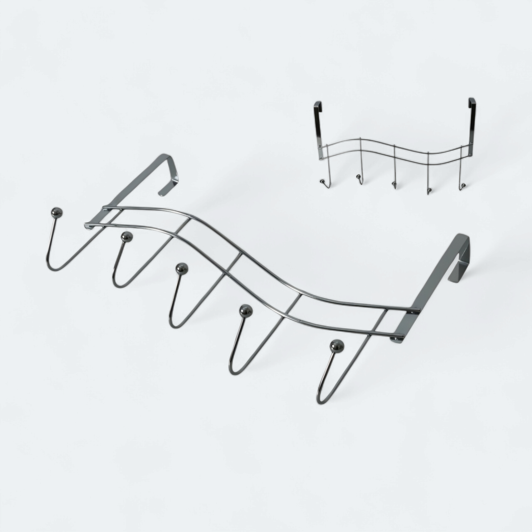 Chrome Over Door Hanger 5-Hooks