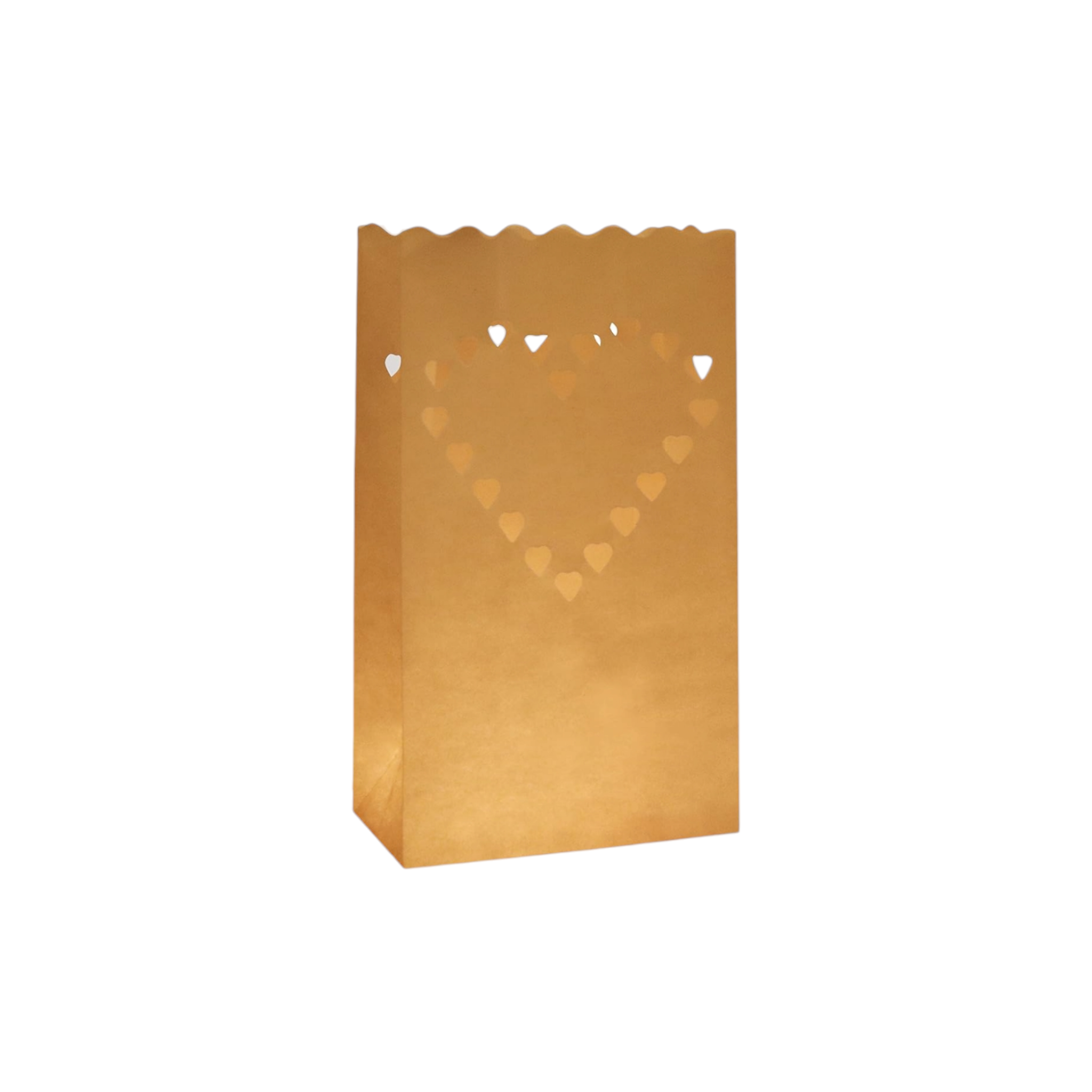 Kraft Paper Bag for Tealight Holder - Lantern Lamp Candle Bags 10pack