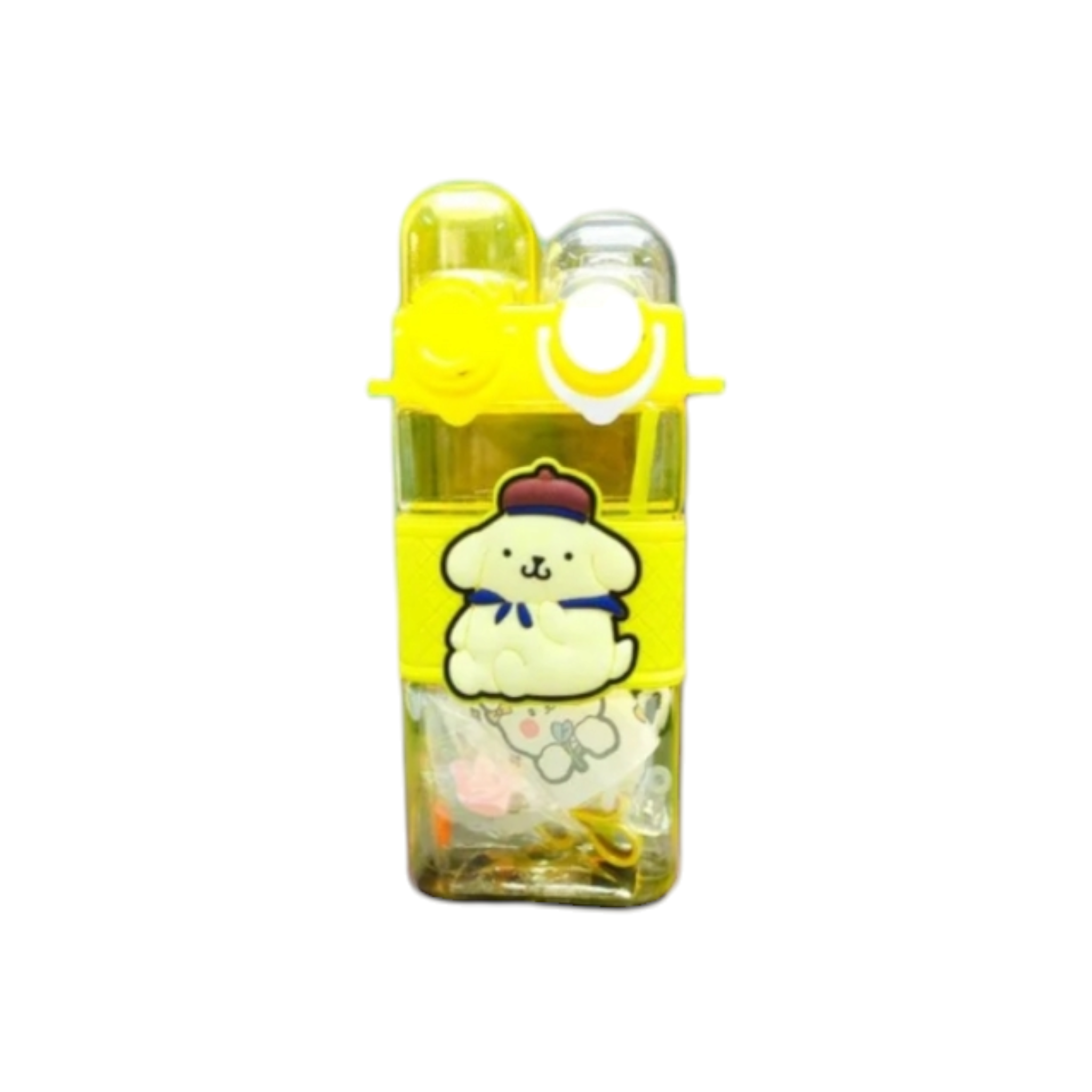 Dual Kiddies Plastic Water Bottle 19x7.5cm with Straw 580ml