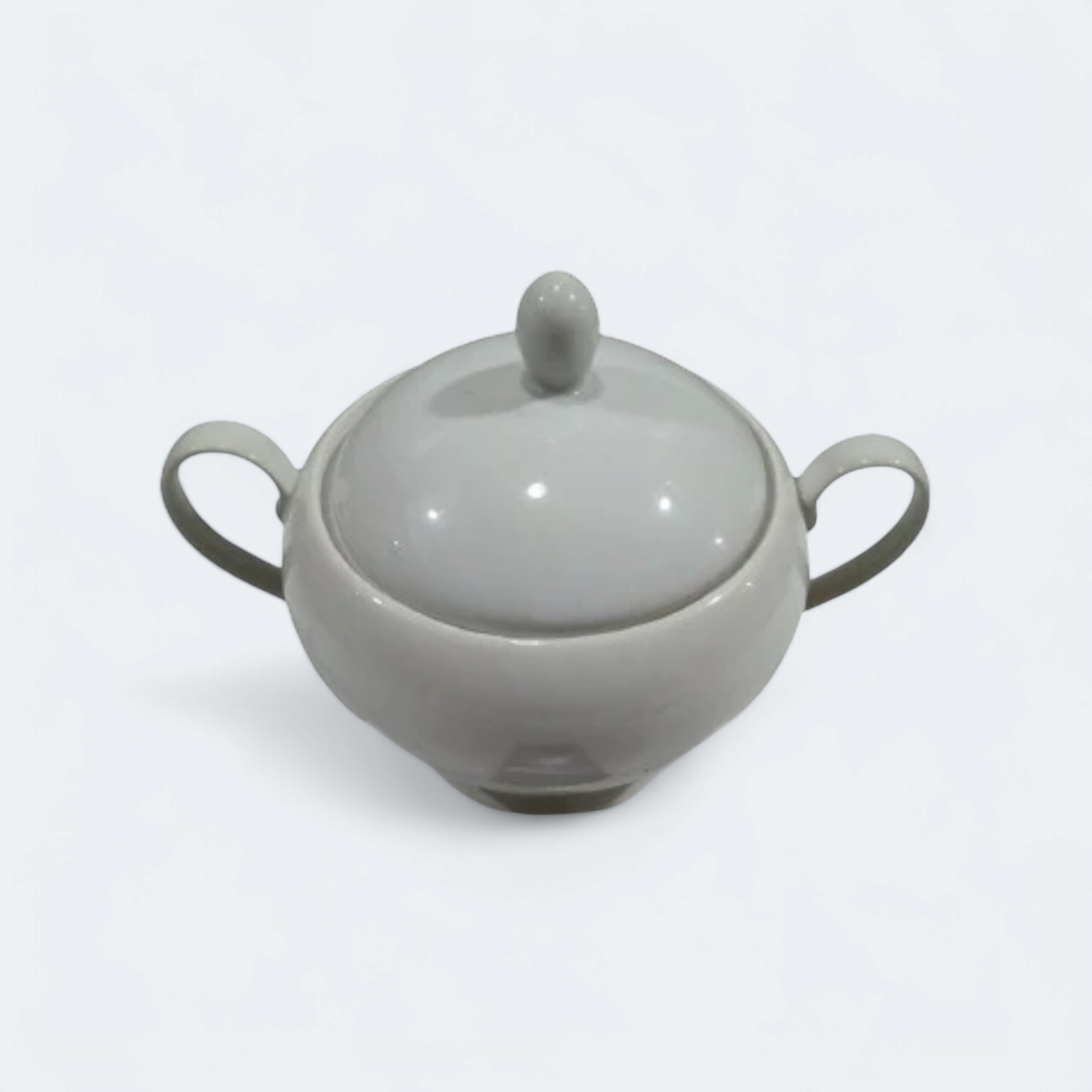 Ceramic Soup Bowl White 1000ml with Lid