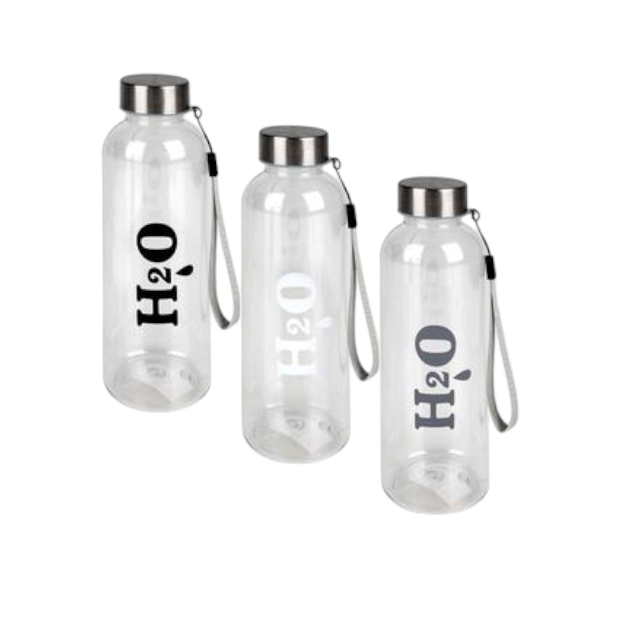 Sports Water Bottle 500ml H2O Screw Lid
