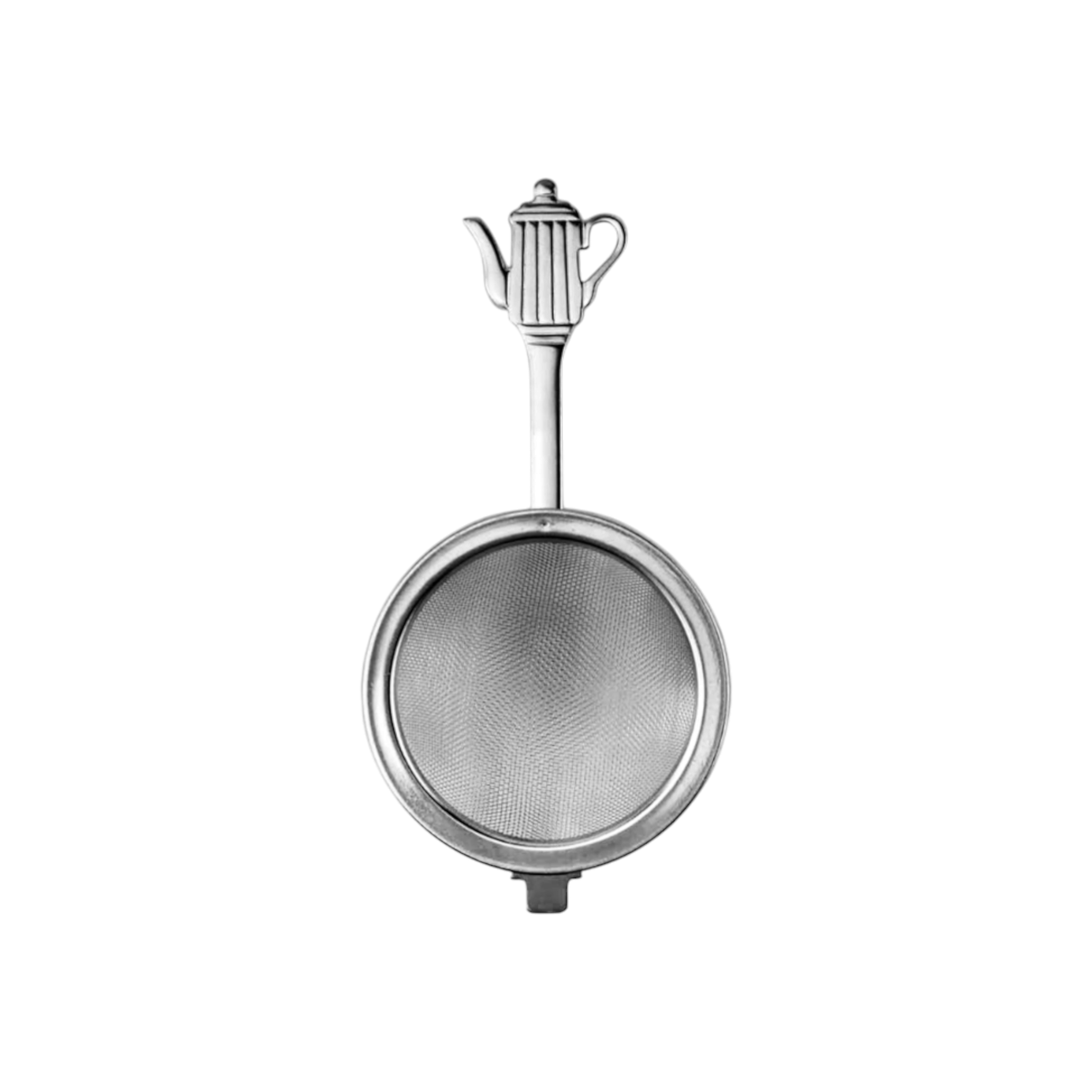Regent Tea Strainer with Teapot Motif Stainless Steel