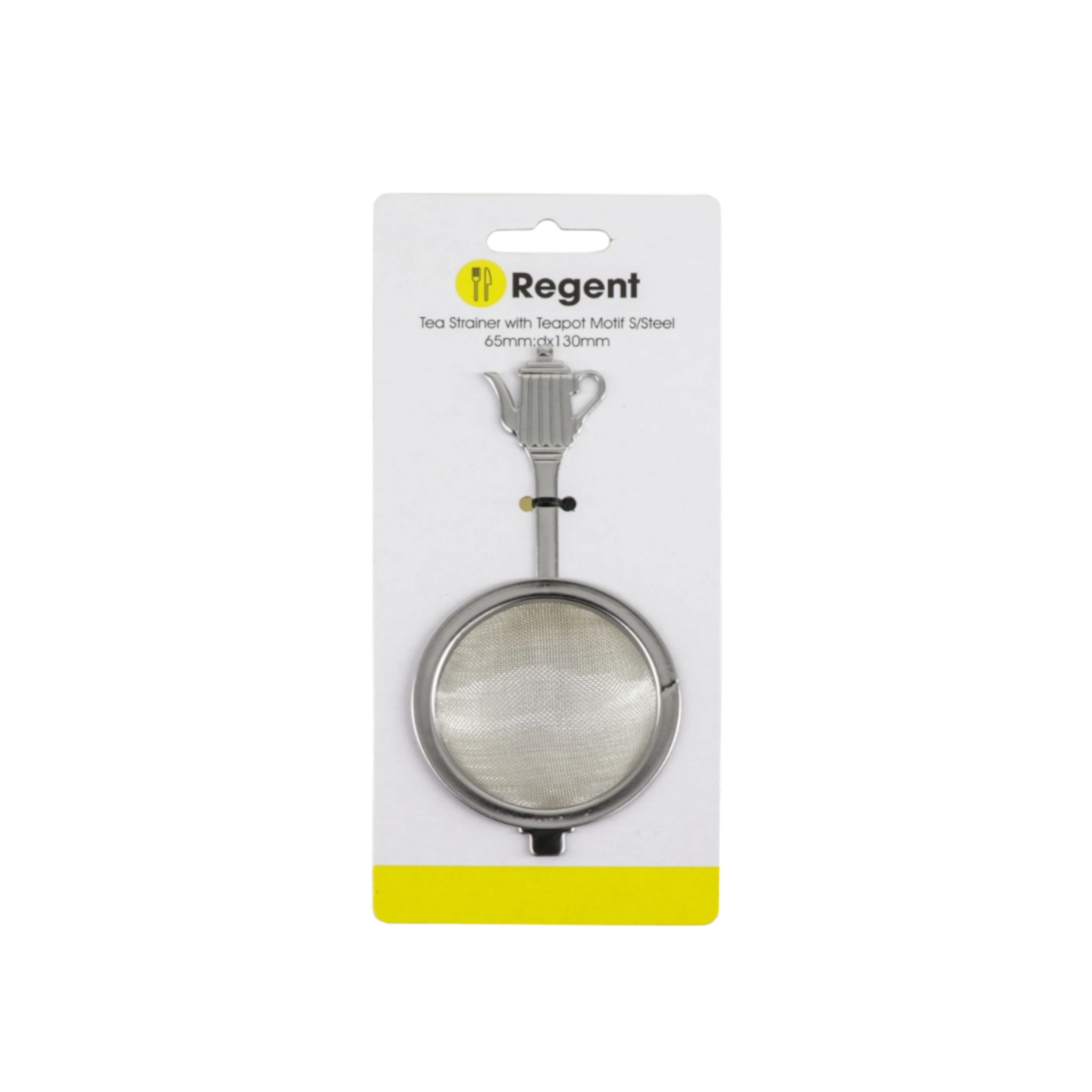 Regent Tea Strainer with Teapot Motif Stainless Steel