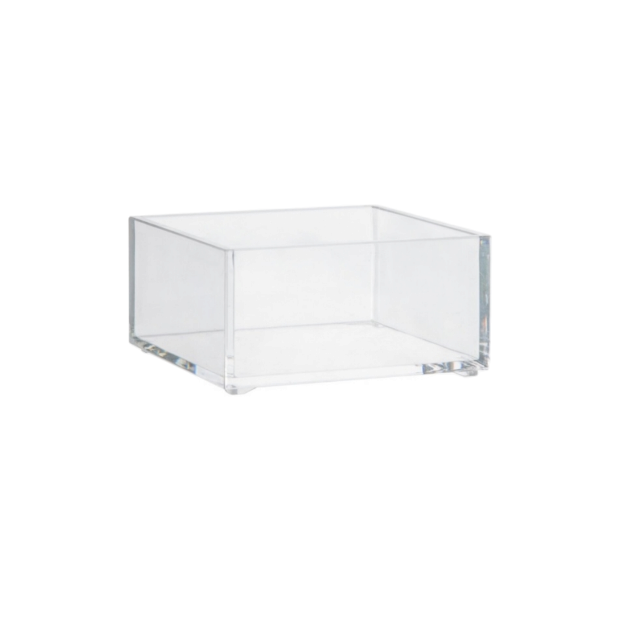 5Five Selena Acrylic Storage Organizer Box Square 9.6x9.6.cm Transparent