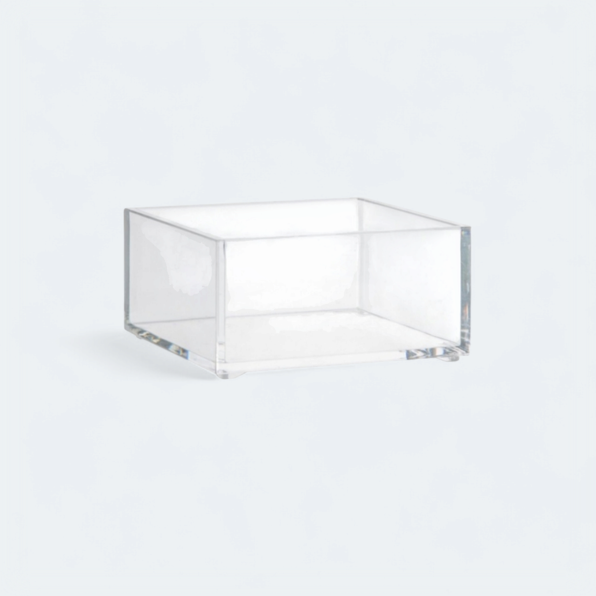 5Five Selena Acrylic Storage Organizer Box Square 9.6x9.6.cm Transparent