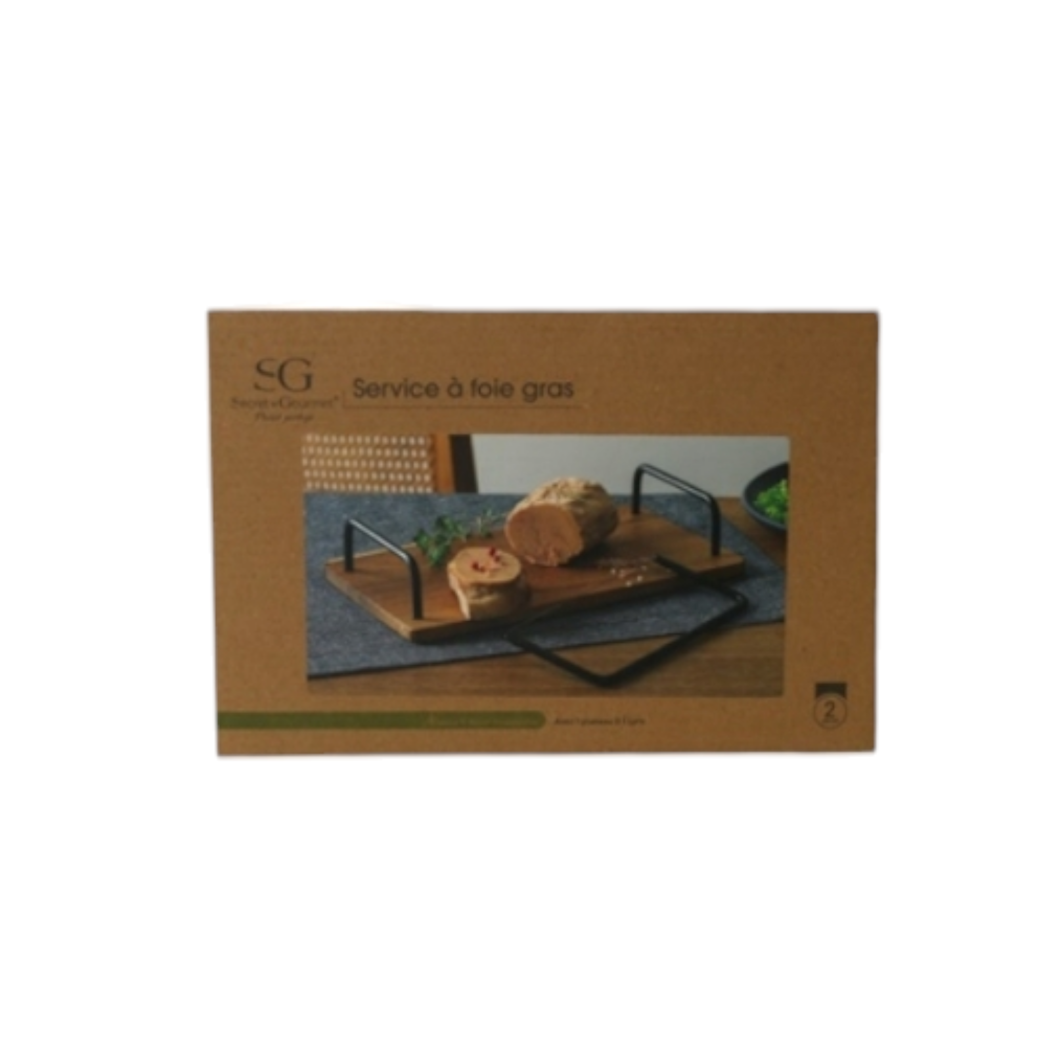 Secret De Gourmet Cutting Board 2pc Set Service à Foie Gras
