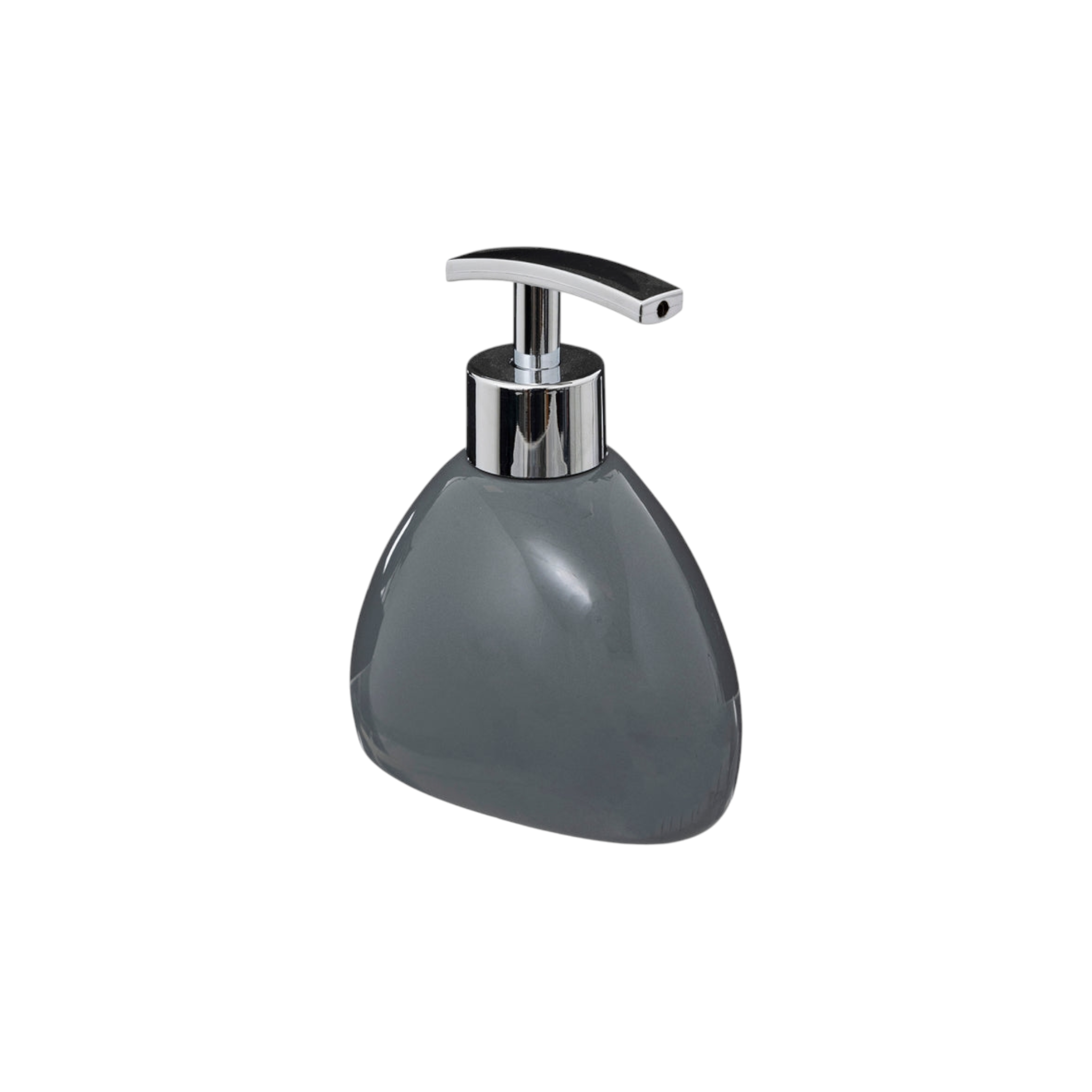 SG Secret De Gourmet Silk Soap Dispenser Stoneware Ceramic Grey 10.5x8.2x12.6 cm