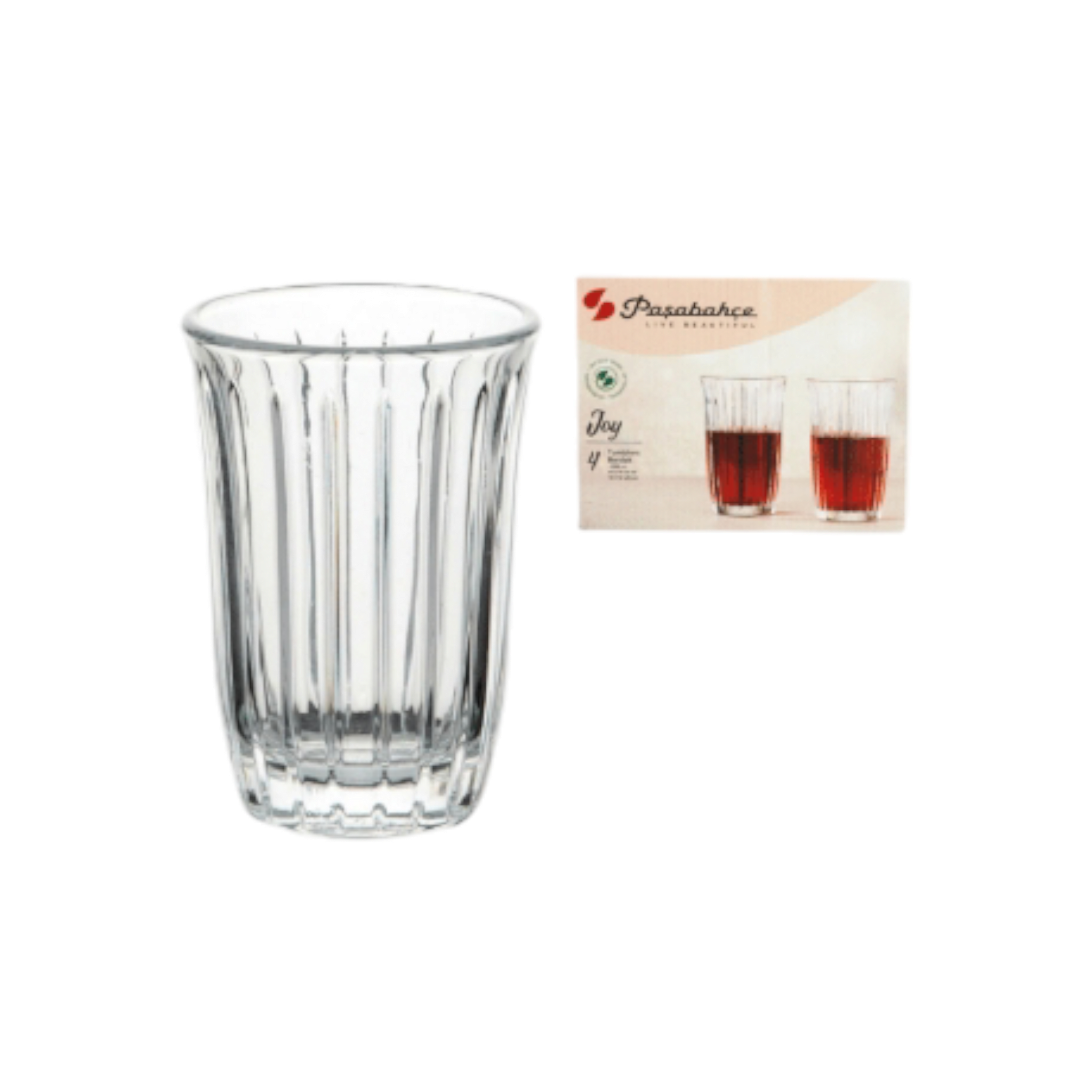 Pasabahce Joy Long Drink Glasss Tumbler 295ml 4pack