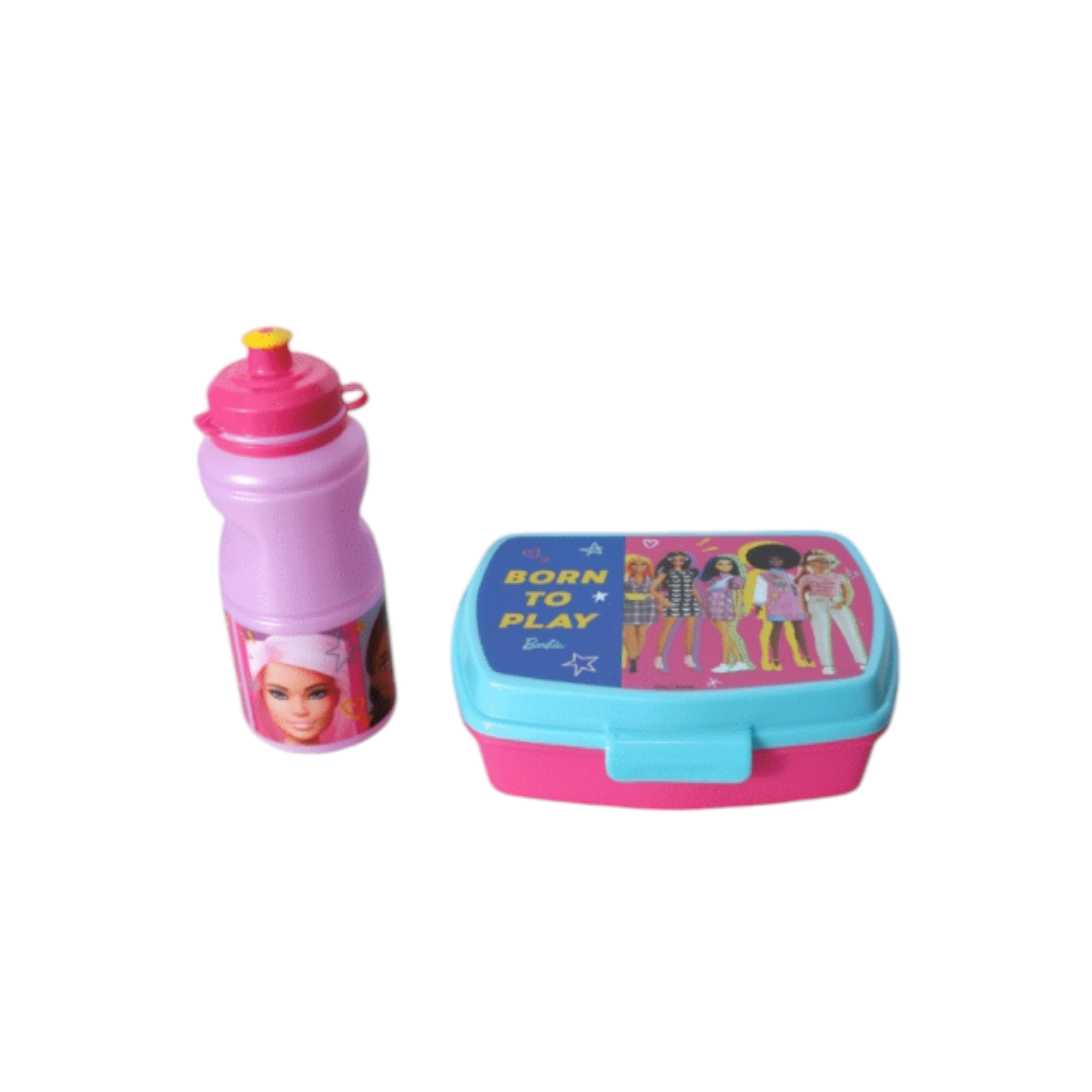 Disney Barbie Lunbox & Water Bottle Shrinkwrapped 2pc Set