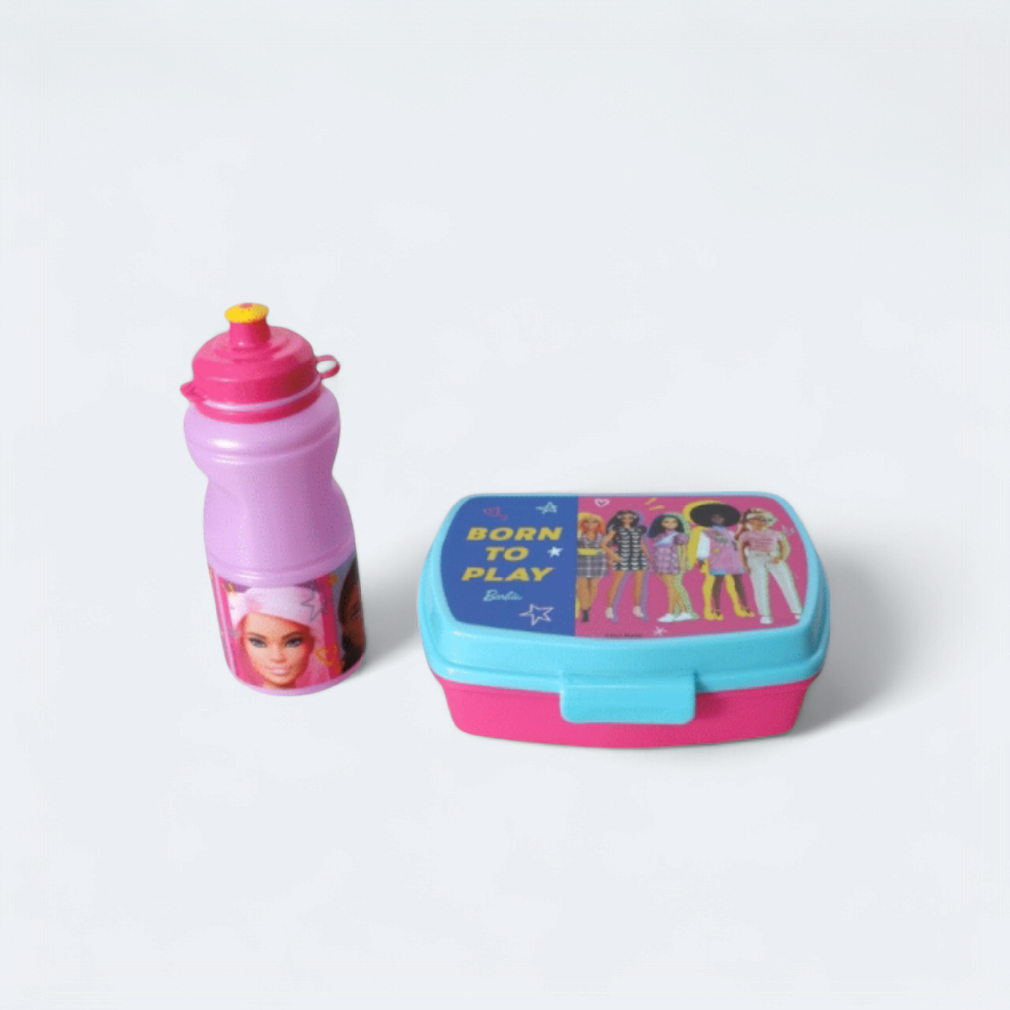 Disney Barbie Lunbox & Water Bottle Shrinkwrapped 2pc Set
