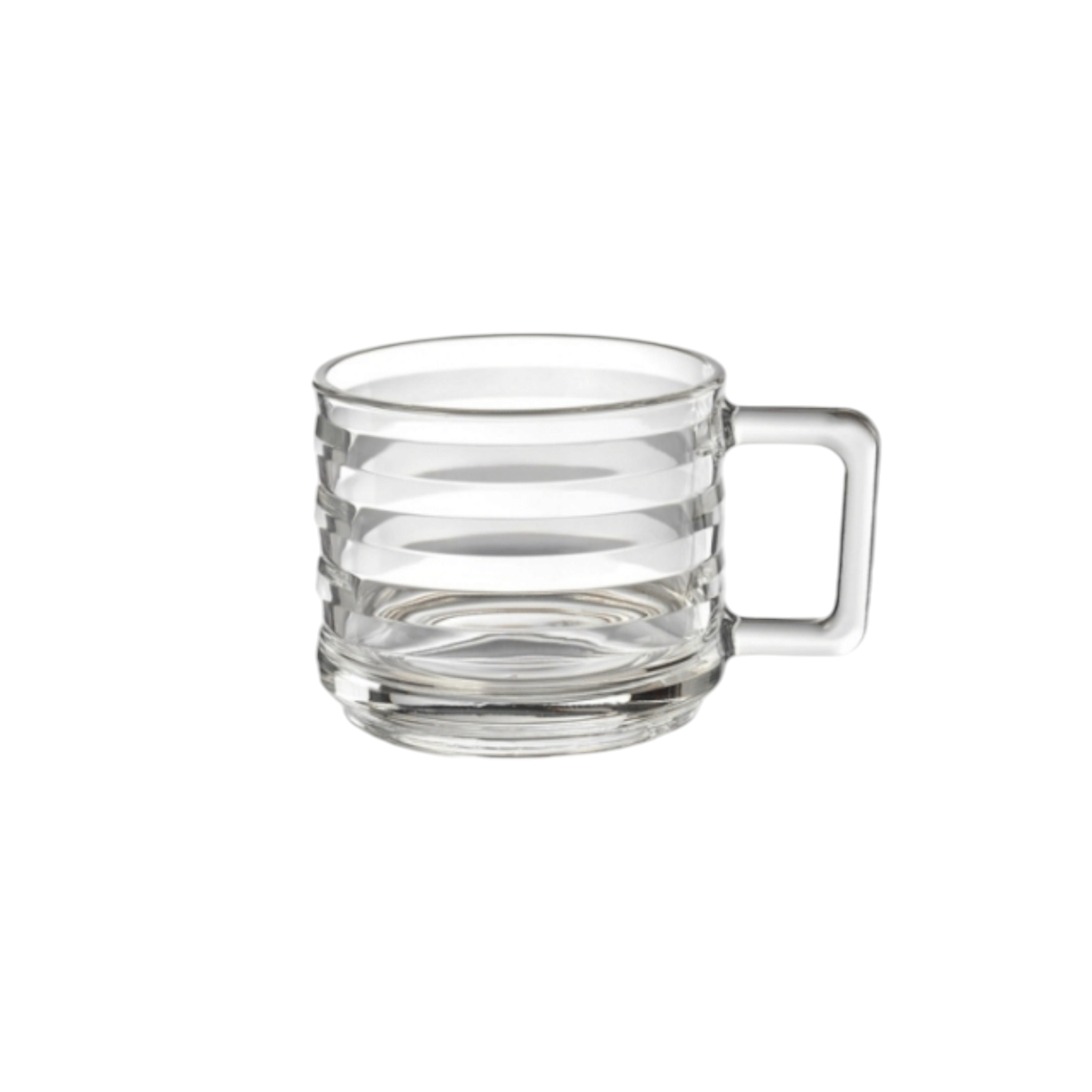 Pasabahce Glass Bricks Coffe3 Mug 6pack