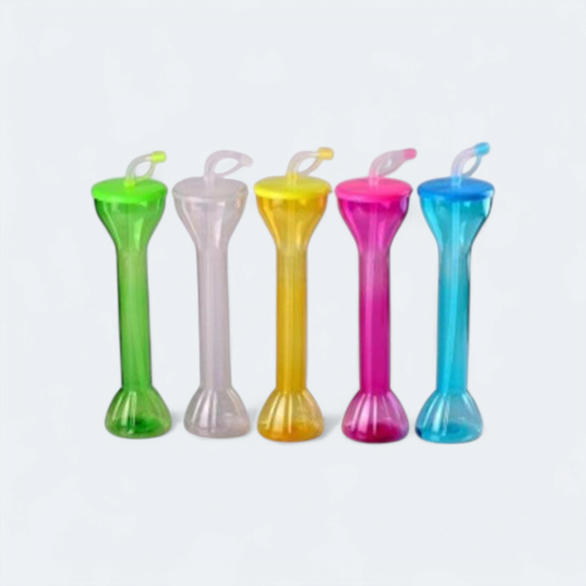 Yard Glass Plastic Party Slush Tumbler with Straw 1pc