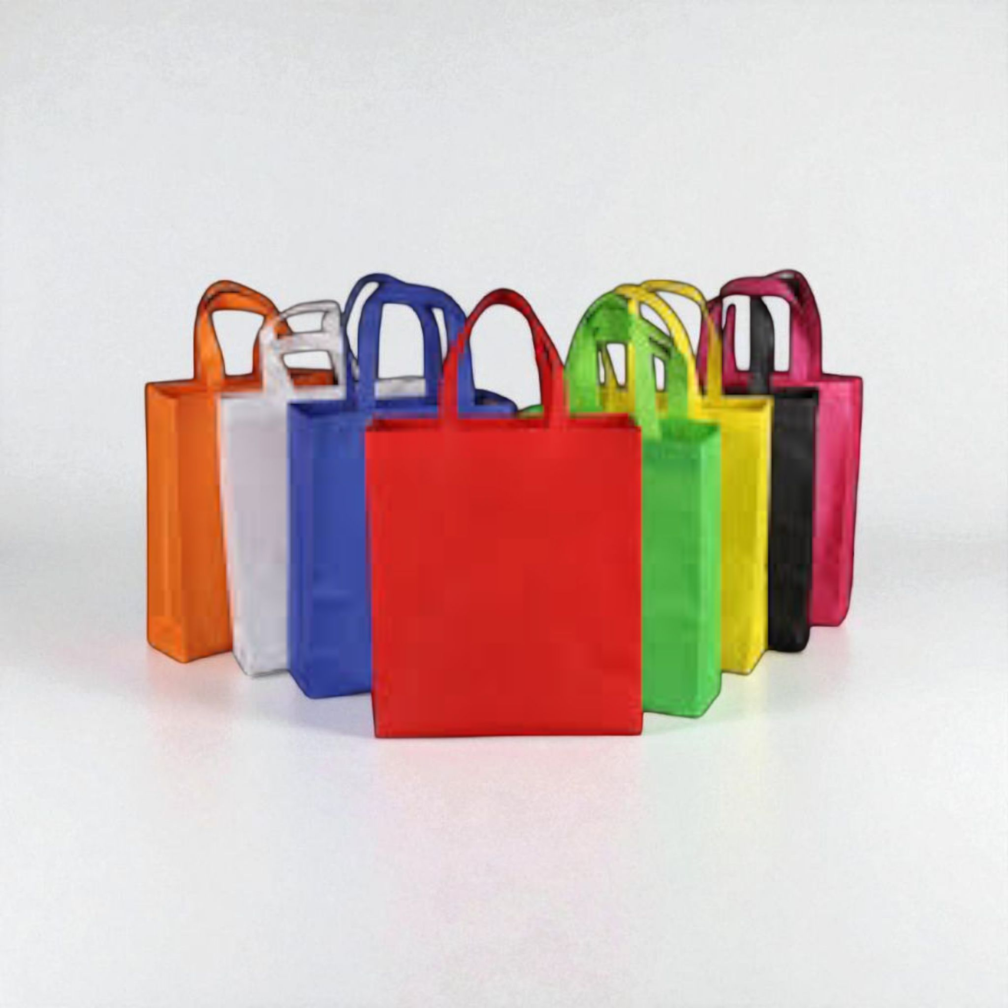 Non-Woven Shopper Grocery Bag 27x29cm with Soft Loop Handle 1pc