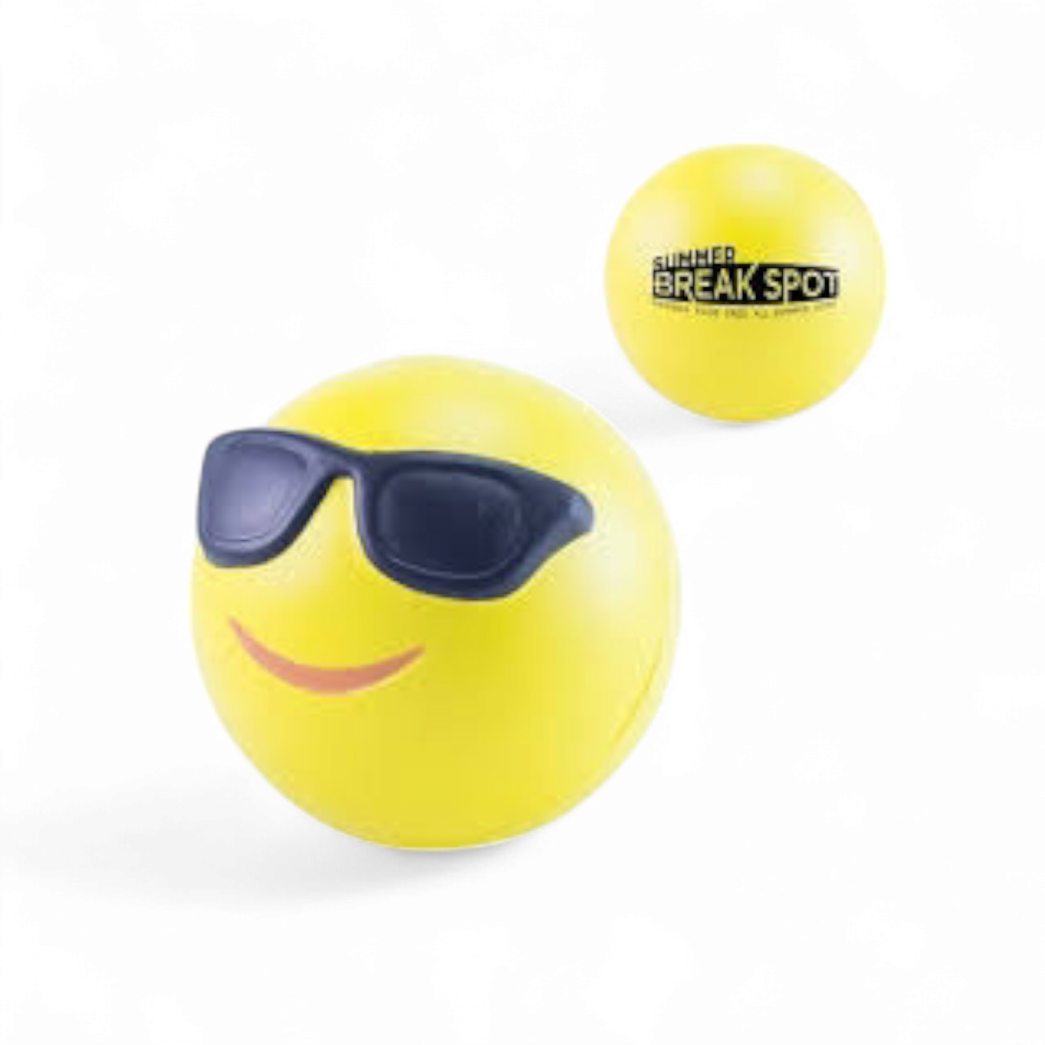 Yellow Stress Ball Face 6.3cm
