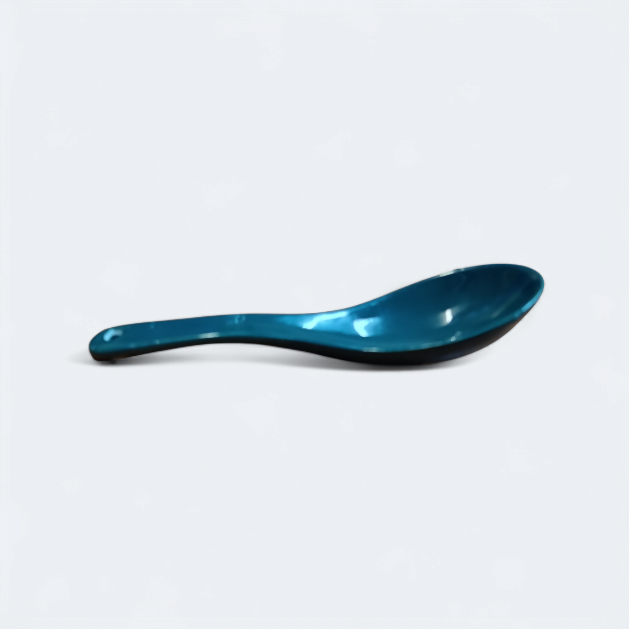 Green Ceramic Spoon 14x14x1.8cm