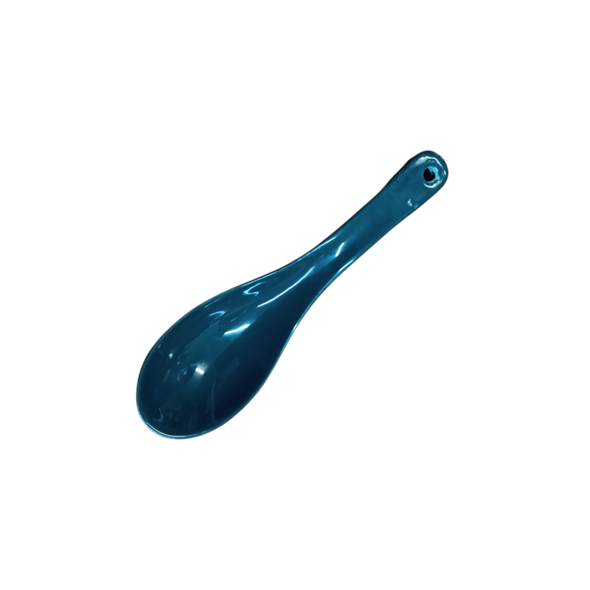 Green Ceramic Spoon 14x14x1.8cm