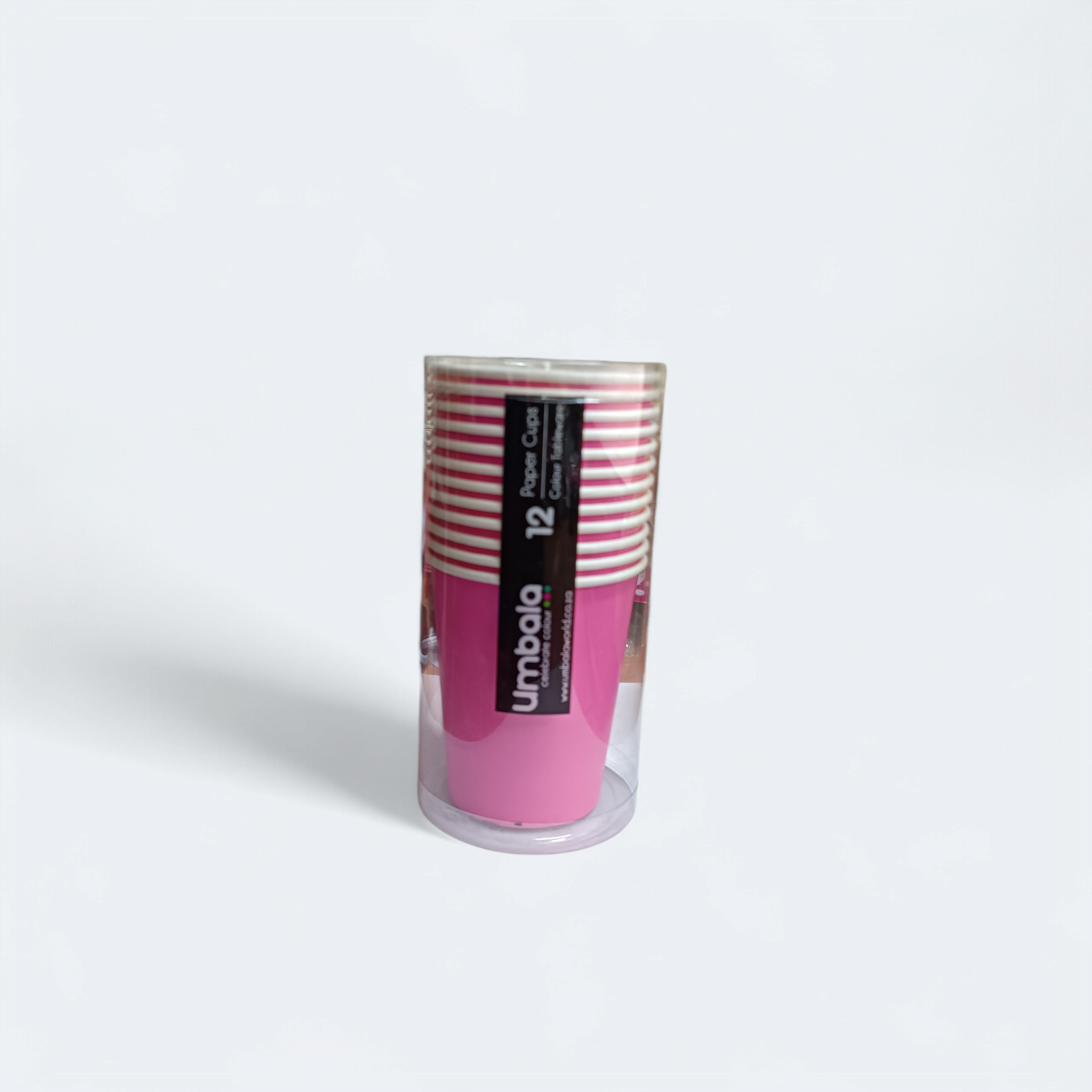 Disposable Paper Cups Umbala Pink 12pack