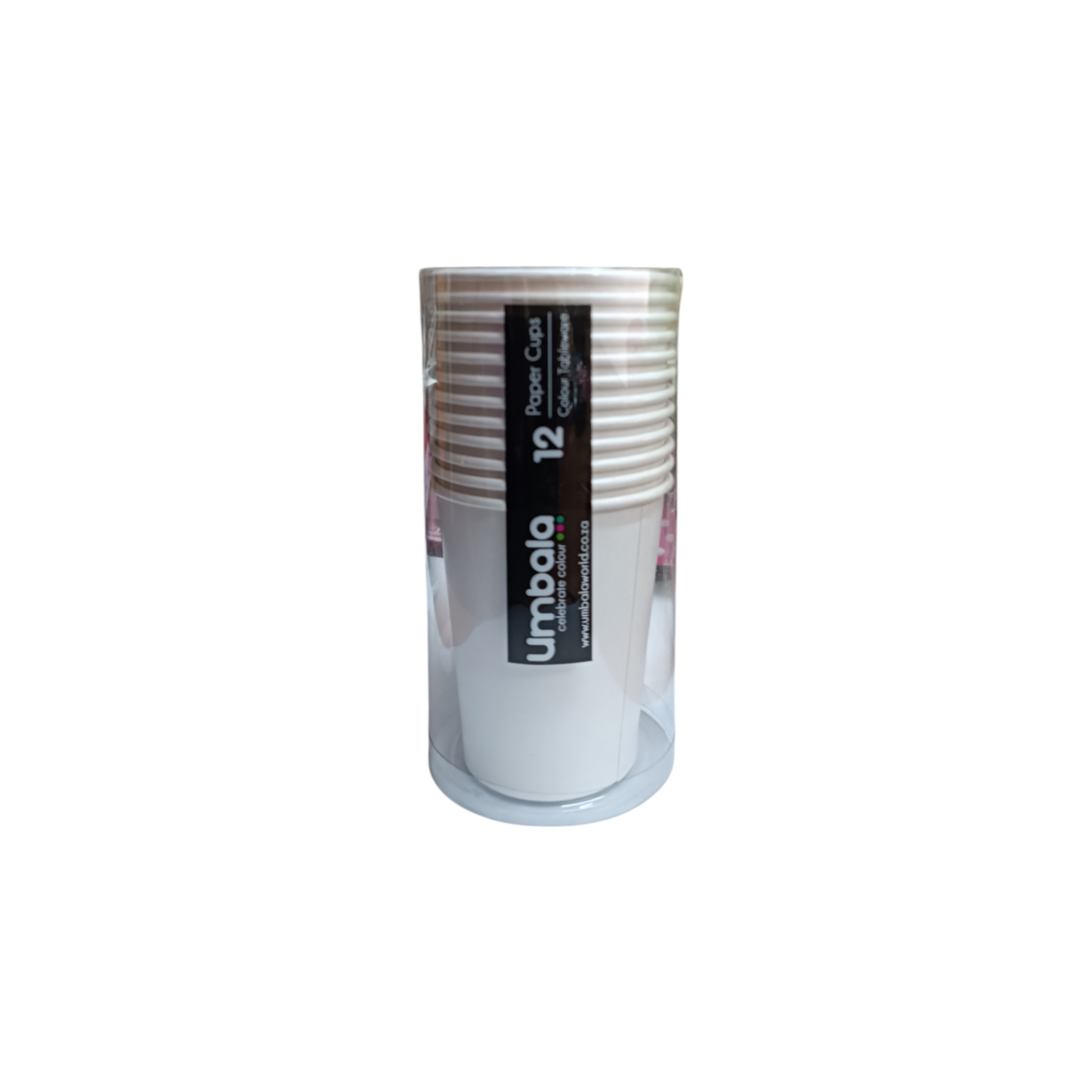 Disposable Paper Cups Umbala White 12pack