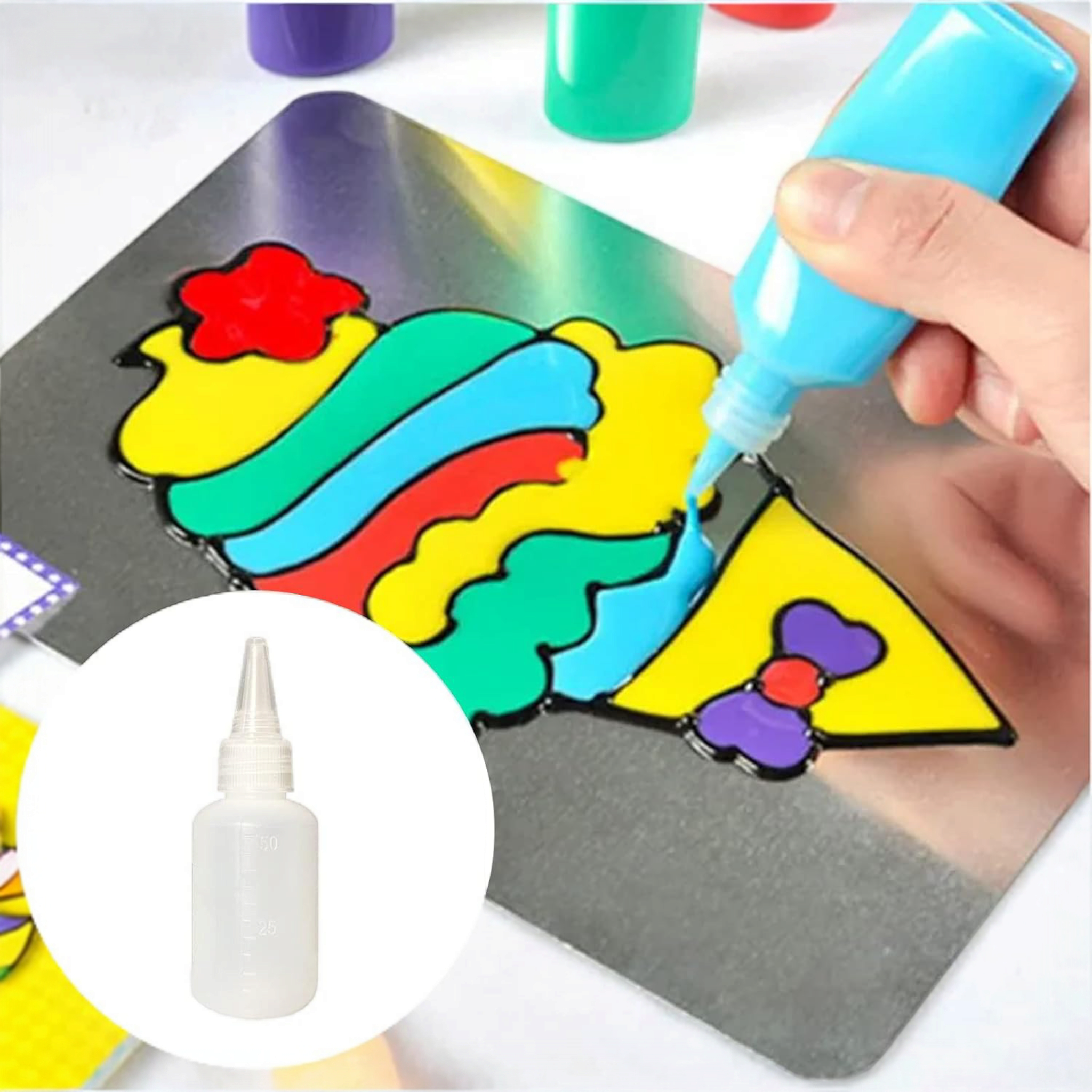 Mini Squeeze Bottle 4oz 2pc Set ±120ml