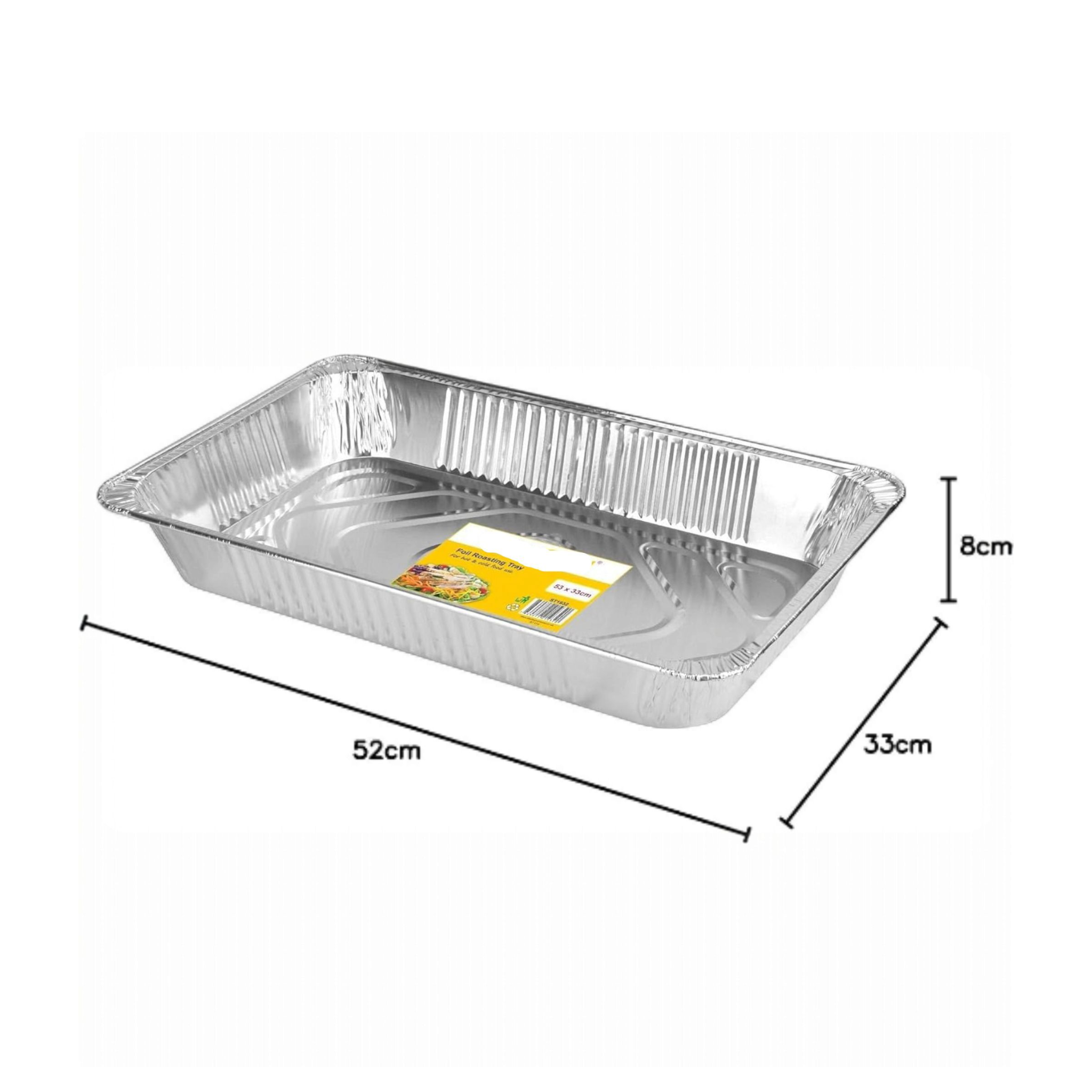 Aluminium Foil Baking Container Tray 528x328x86mm