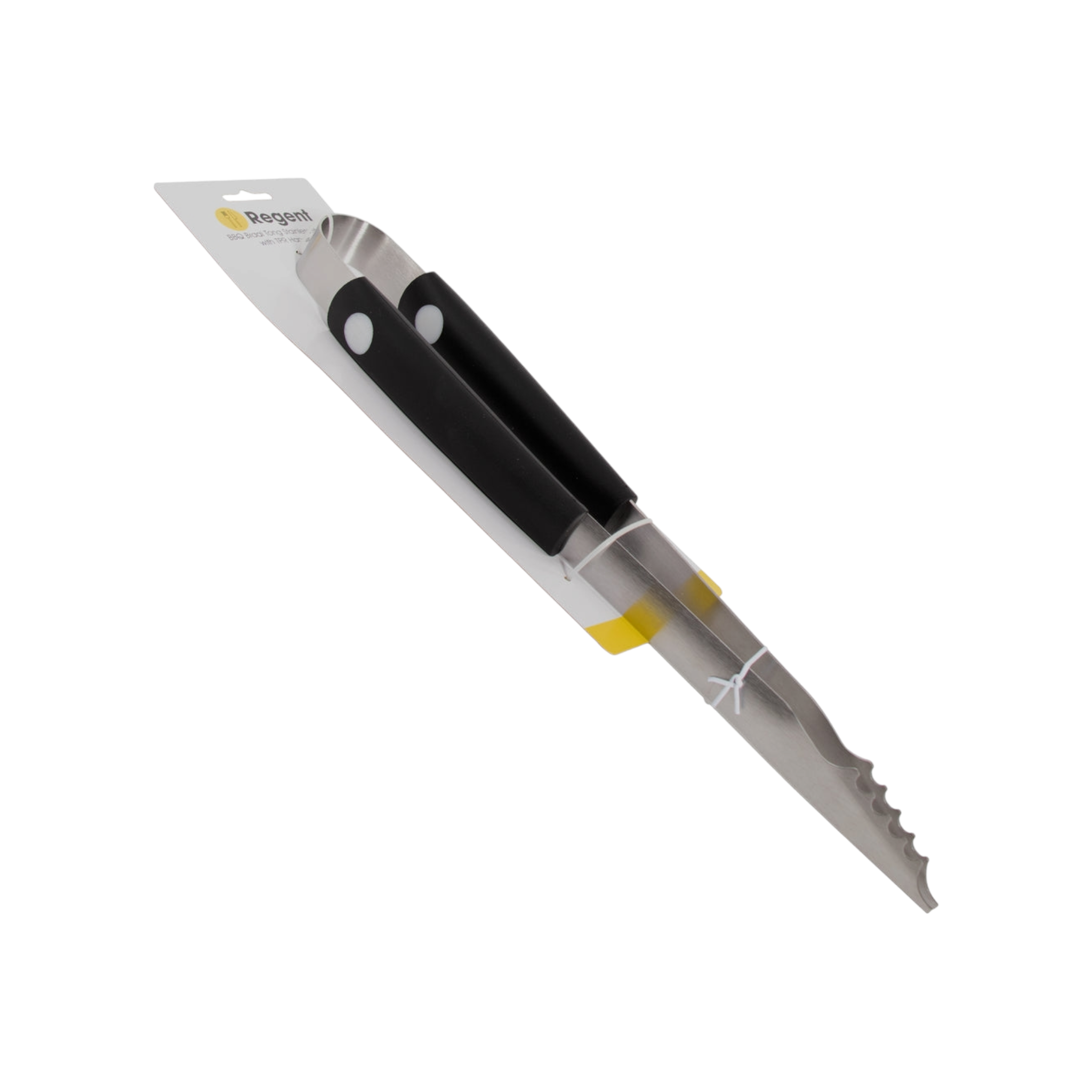 Regent BBQ Braai Tong Stainless Steel with TPR Handle 71115