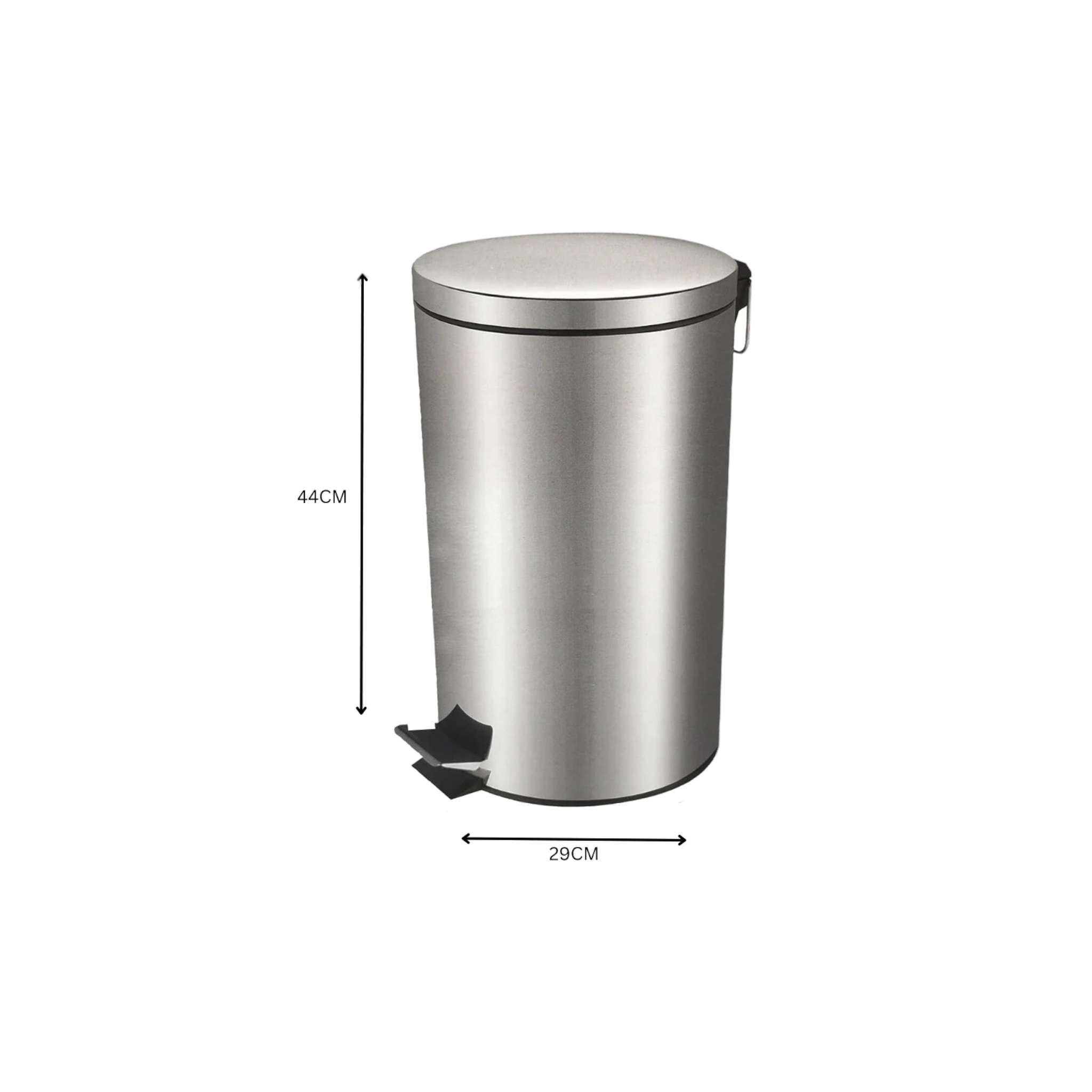 Office Pedal Dustbin 20L Stainless Steel SGN316