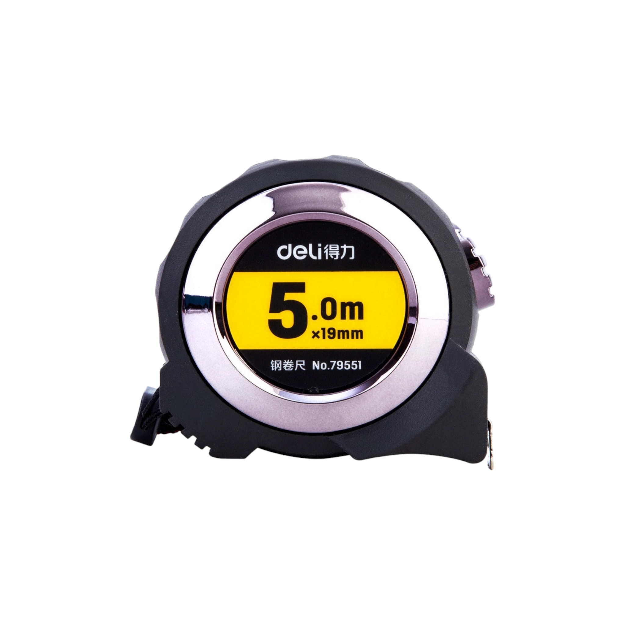 Deli Measuring Tape Steel 5mx19mm Grey