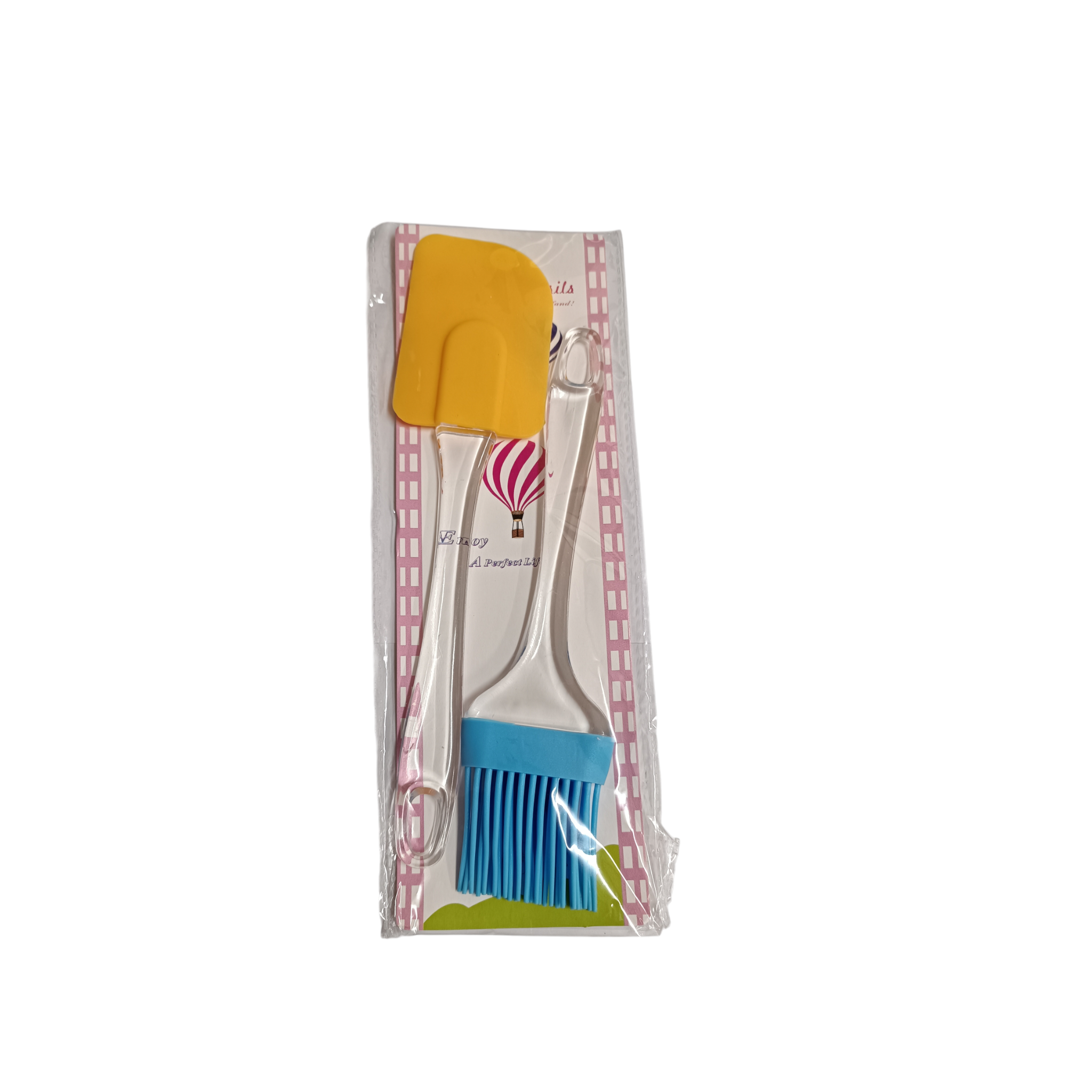 Baking Utensil Silicone Brush & Spatula 2pc Set