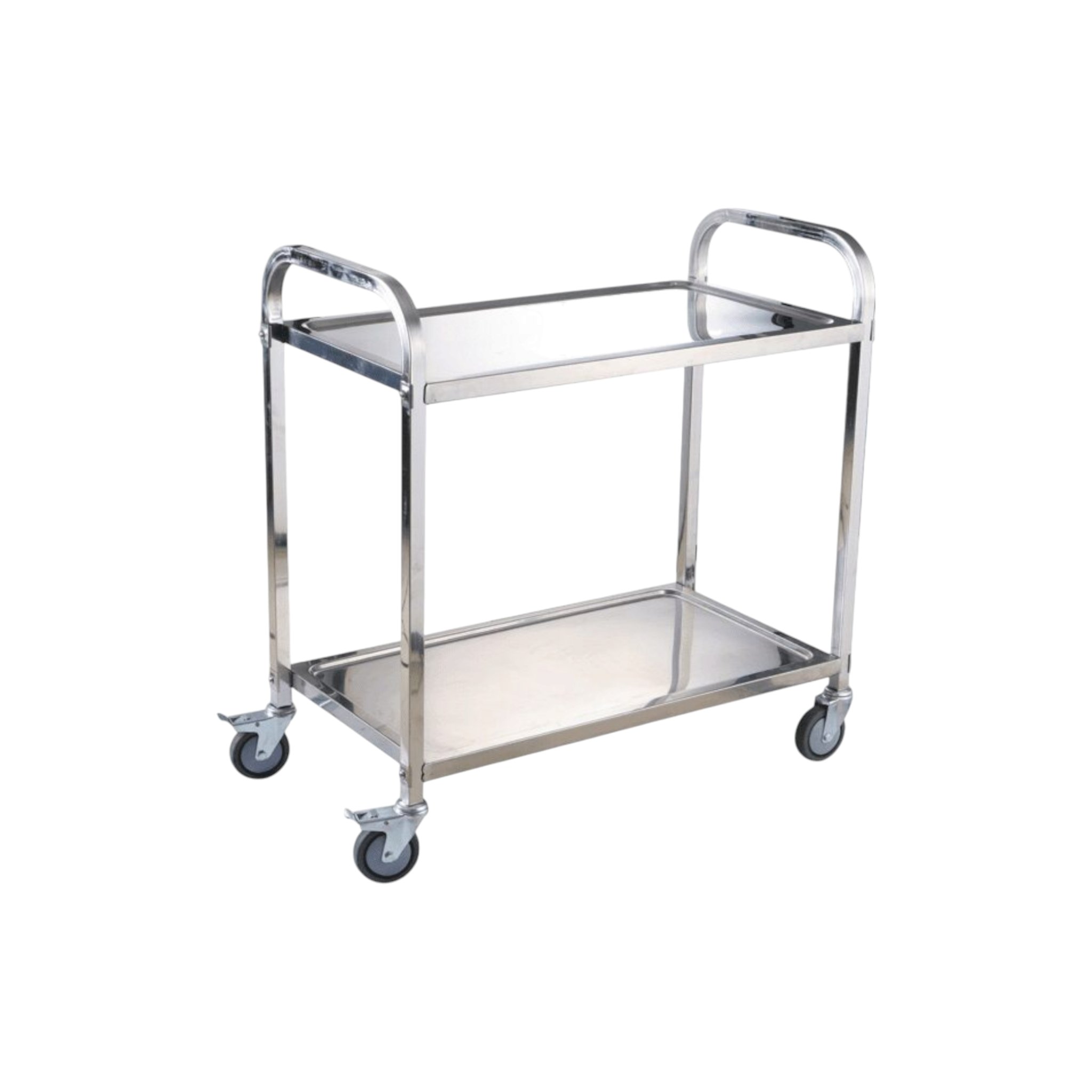 Tea Trolley 2-Tier Stainless Steel