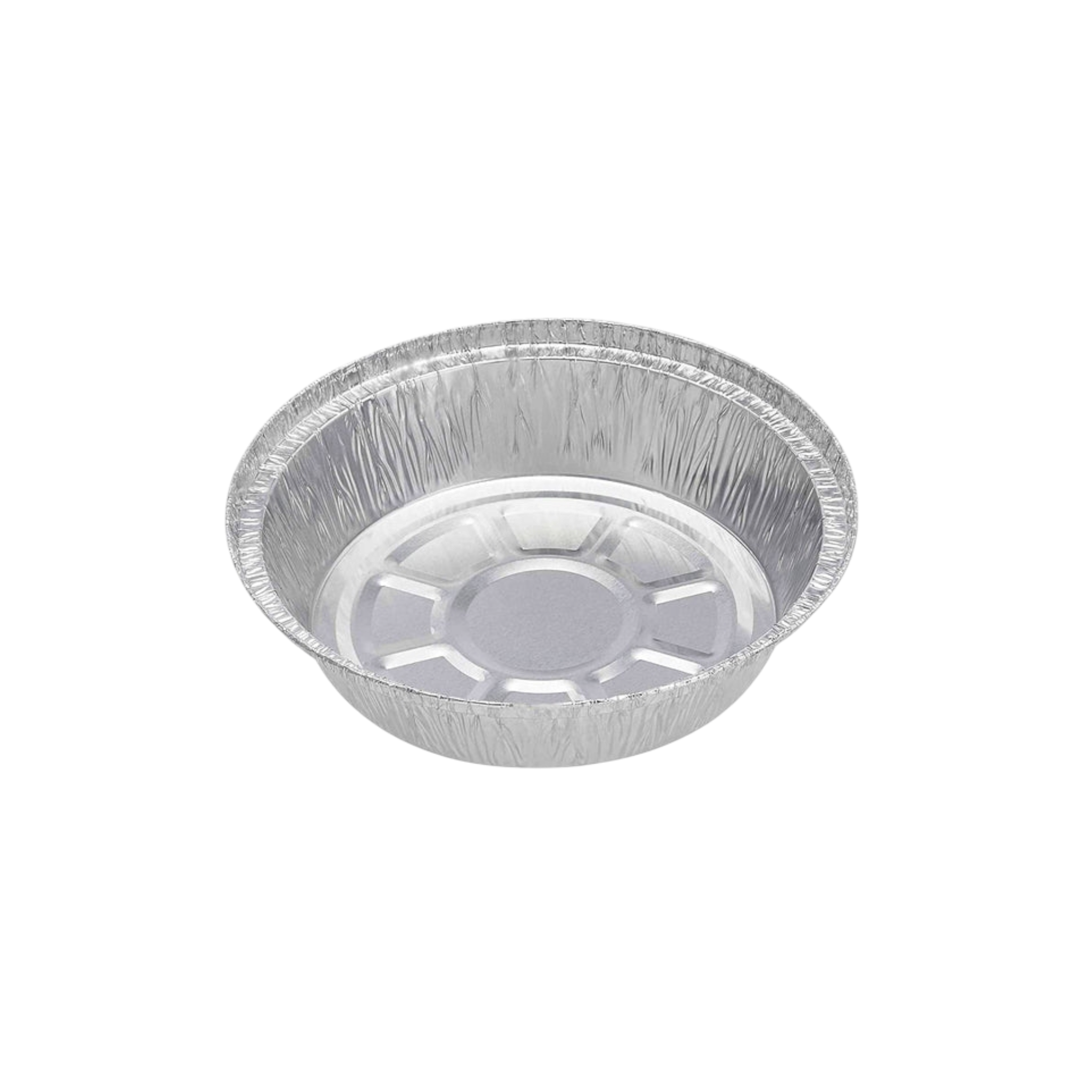 Aluminum Foil Cookie Salad Container Disposable Round 5pc 23.5cmx5.2cm XGN1517