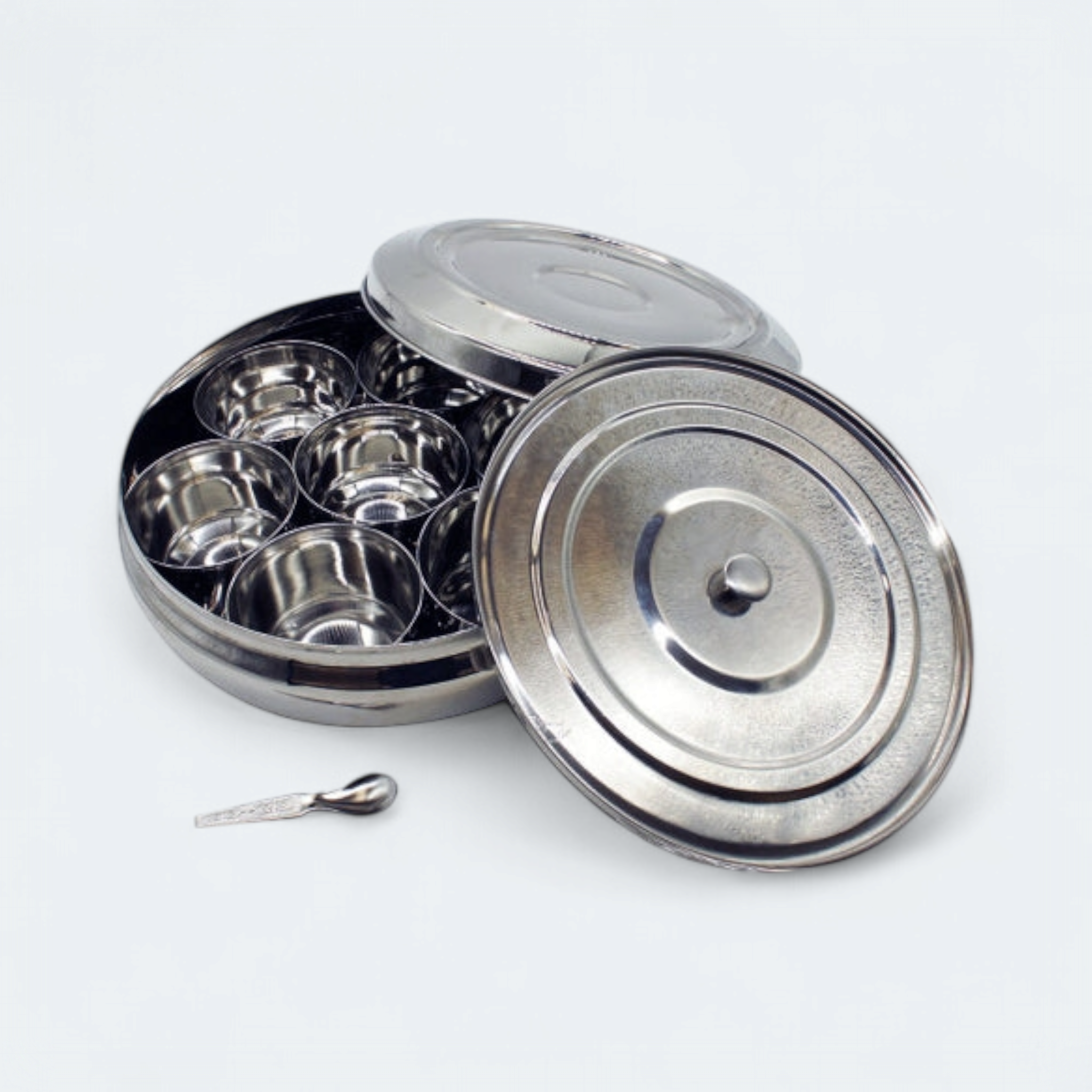 Masala Dabba Stainless Steel Belly Deluxe Spice Container SGN282