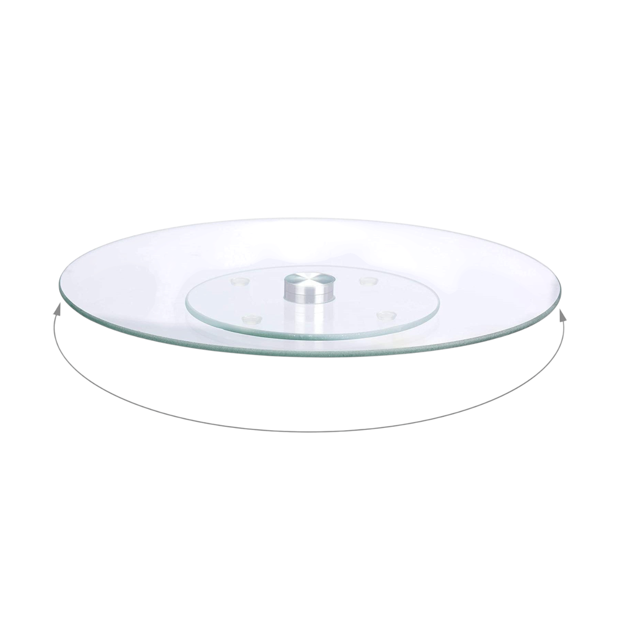 Lazy Susan Glass Turntable 32cm Serving Tray Plateau Tournant 202-3