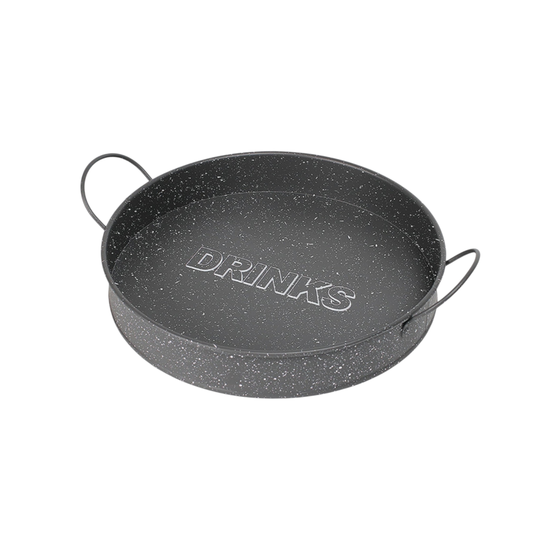 Bar Butler Bar Serving Tray Grey & Mottled White