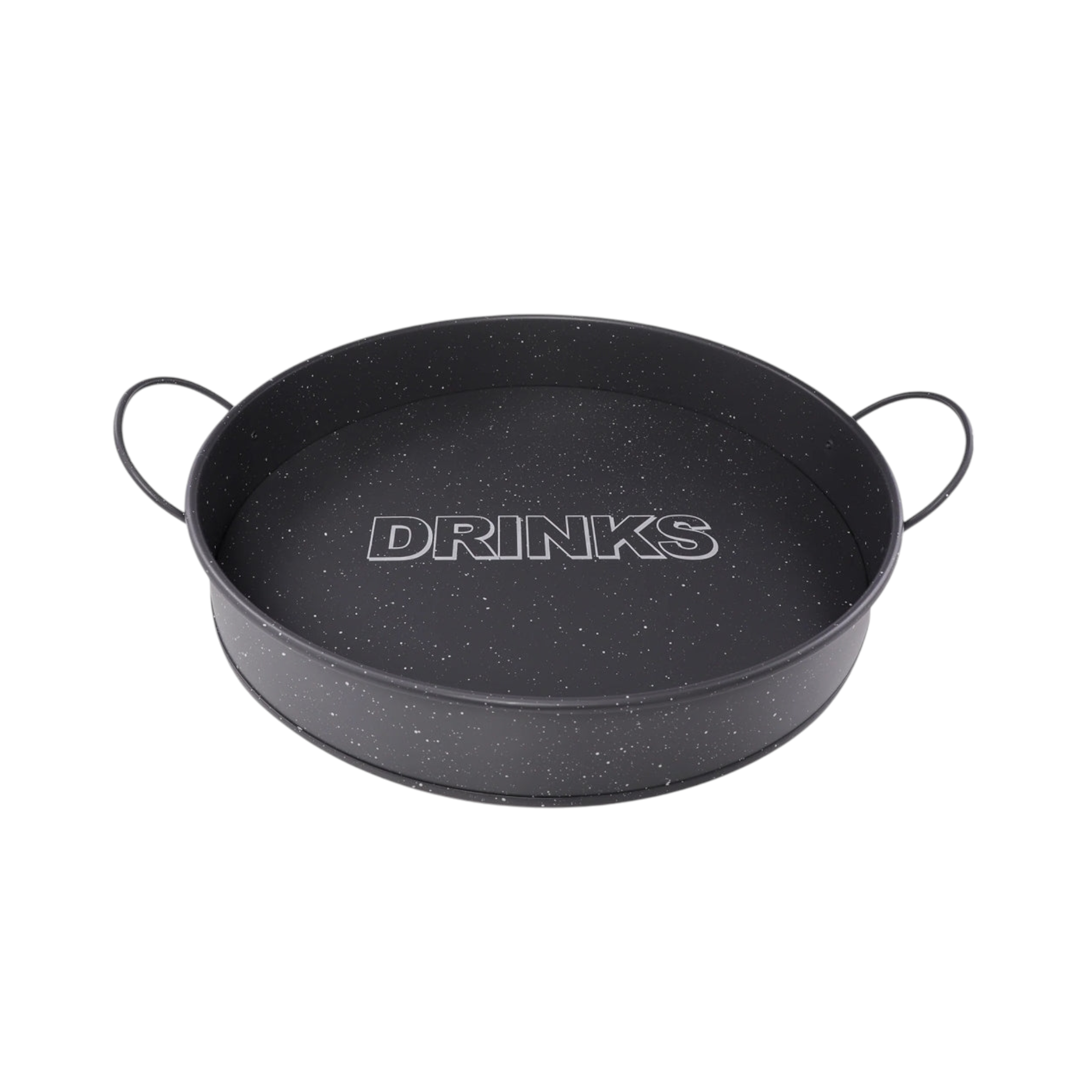 Bar Butler Bar Serving Tray Grey & Mottled White