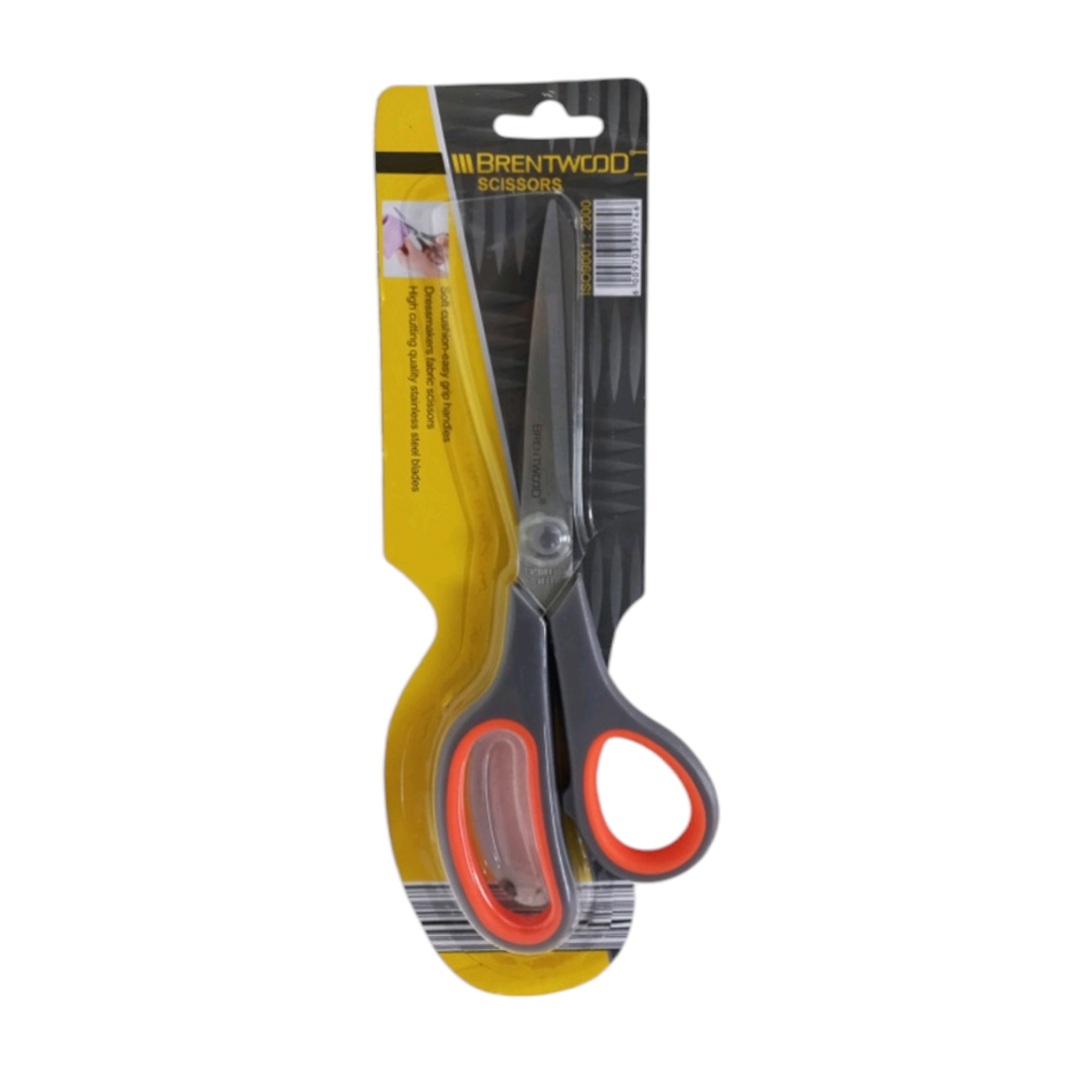 Scissors with Rubber Handle 8.5inch Orange 22cm