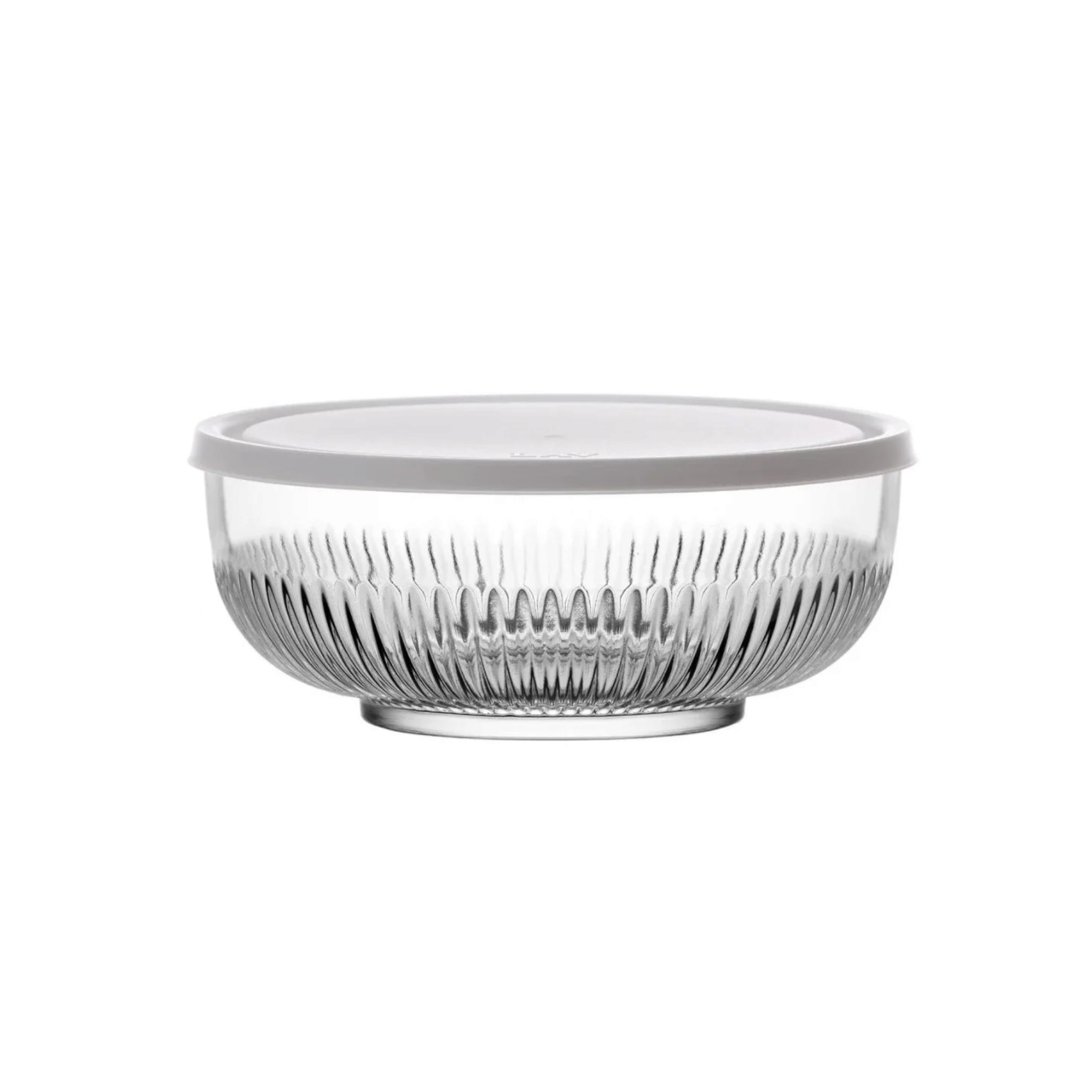 LAV Glass Bowl 2600ml with White Lid SGN2383