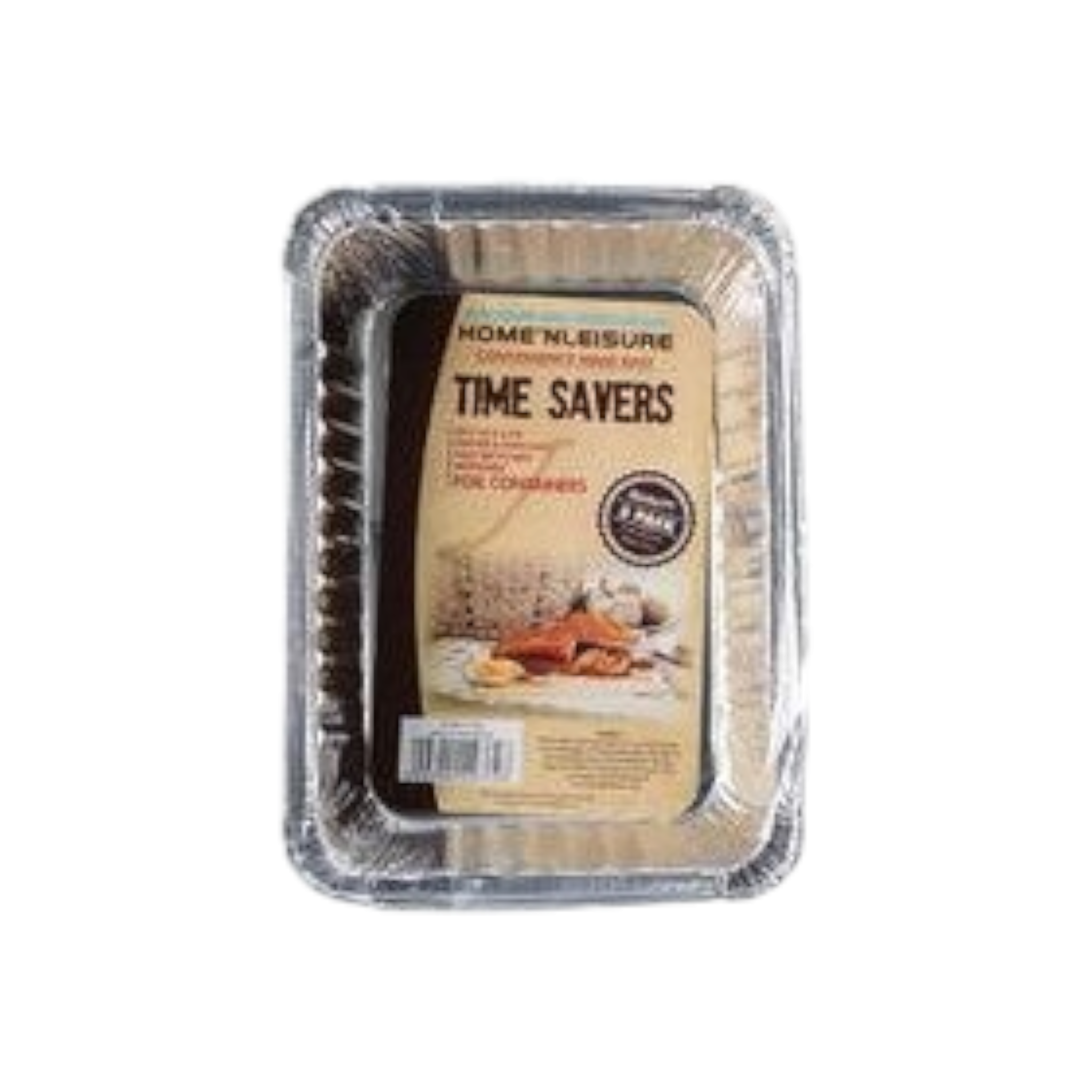Time Savers Aluminium Foil Baking Container 20x14x4cm 5pack