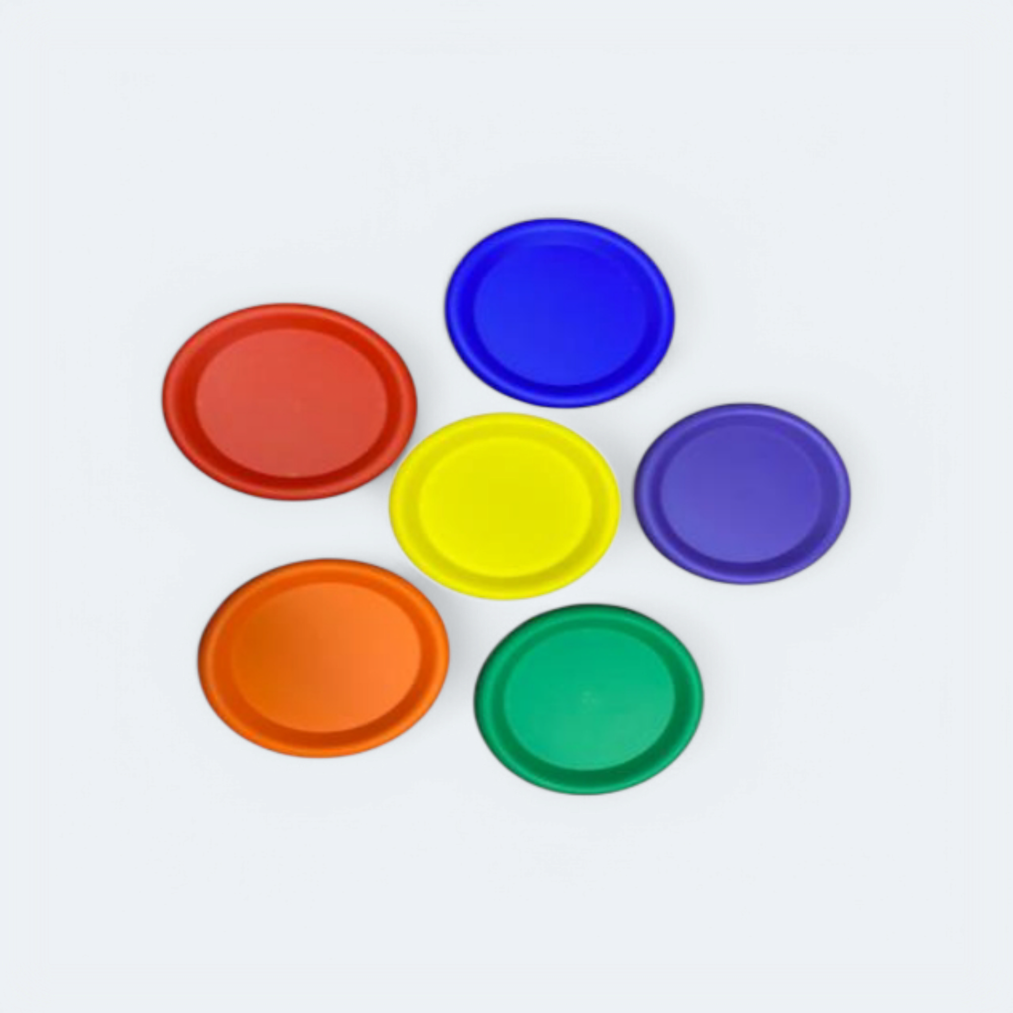 Reusbale Plastic Plate Shatterproof Set 6 piece