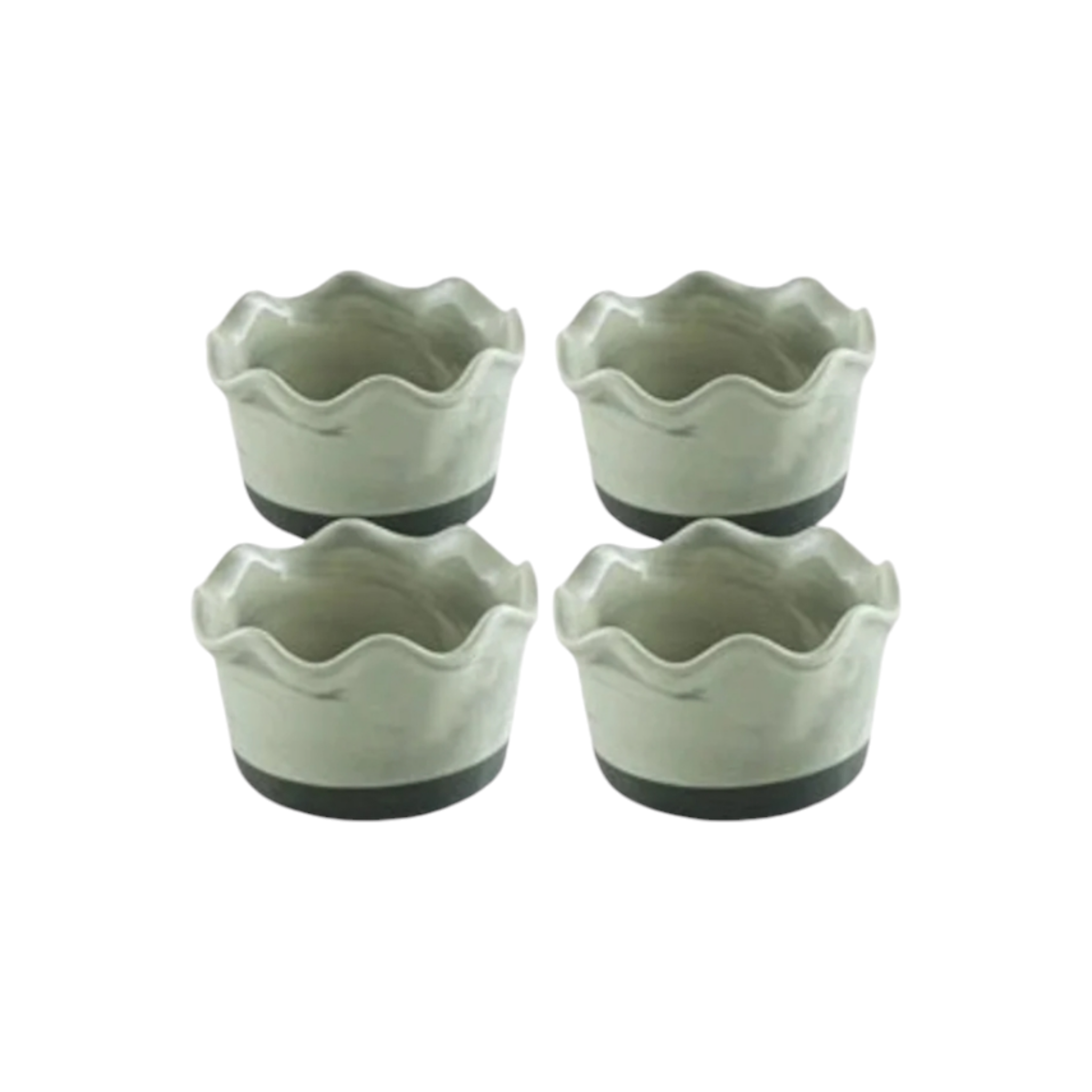 Ciroa Marble Pie Dish Grey 2pc