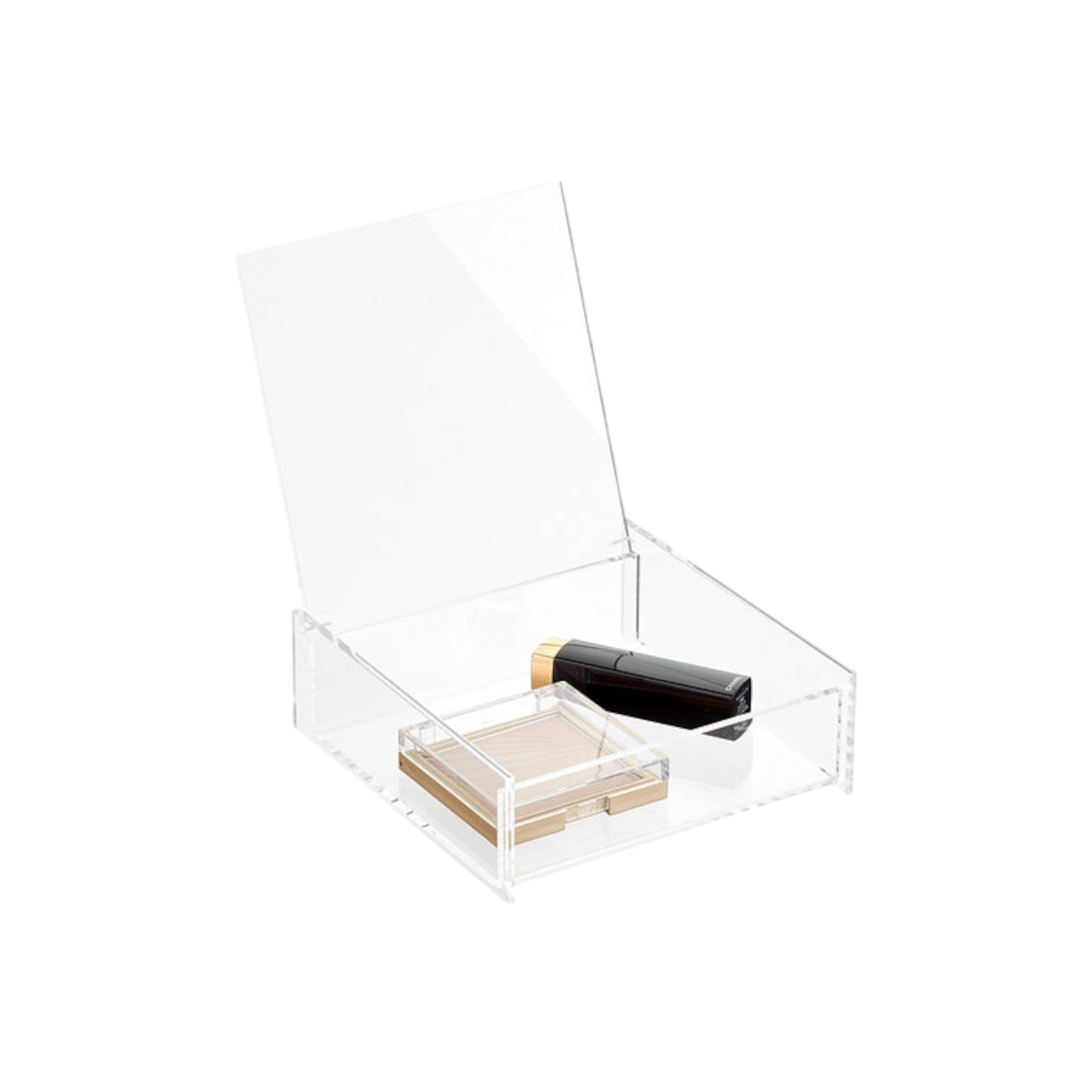 Acrylic Gift Box Square 3x5cm Clear with Flip Lid