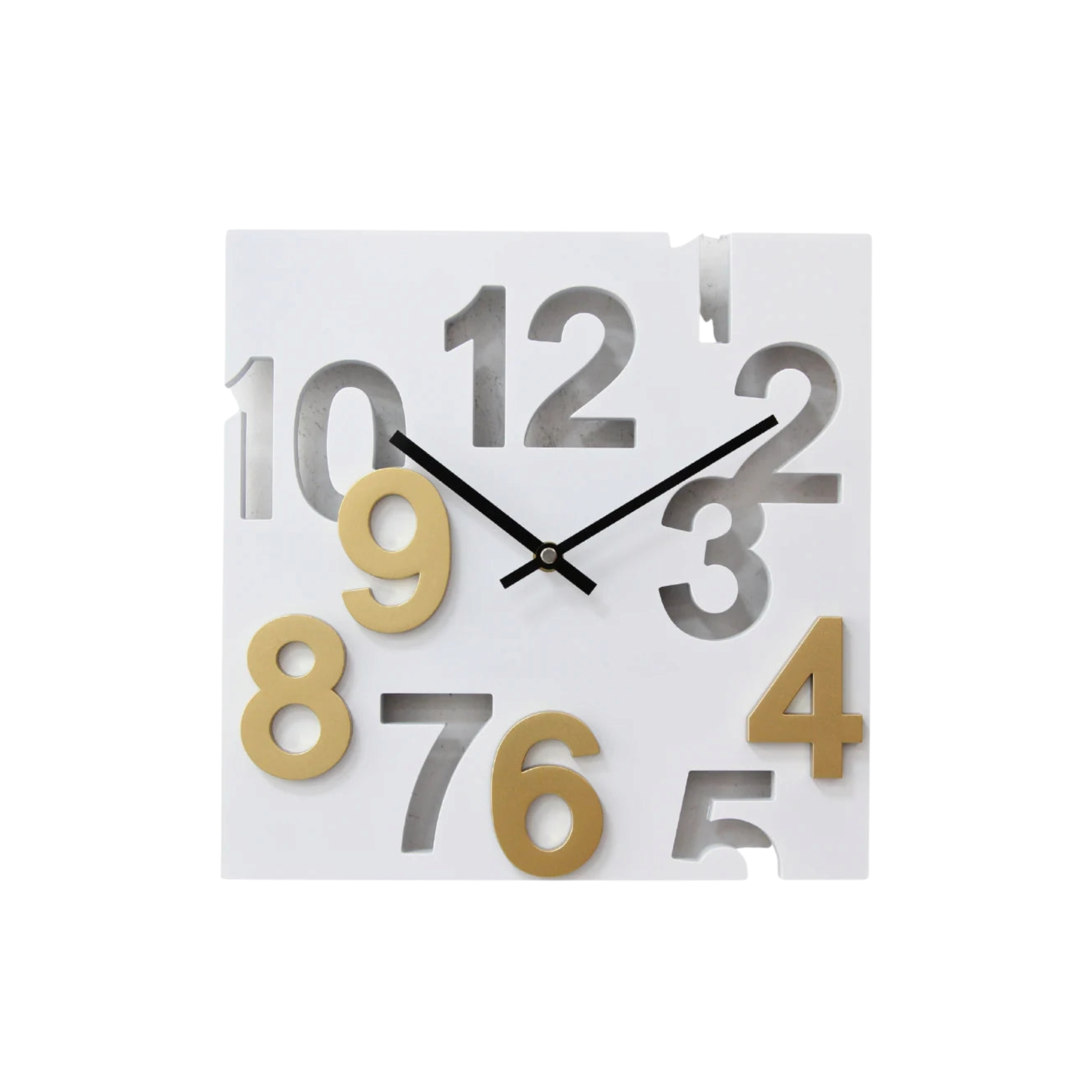 3D Wall Clock 30.5cm Square