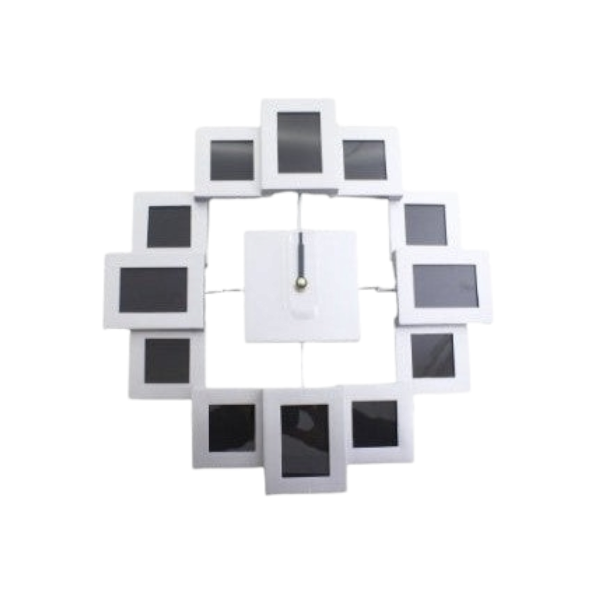 Wall Clock with Block Frame