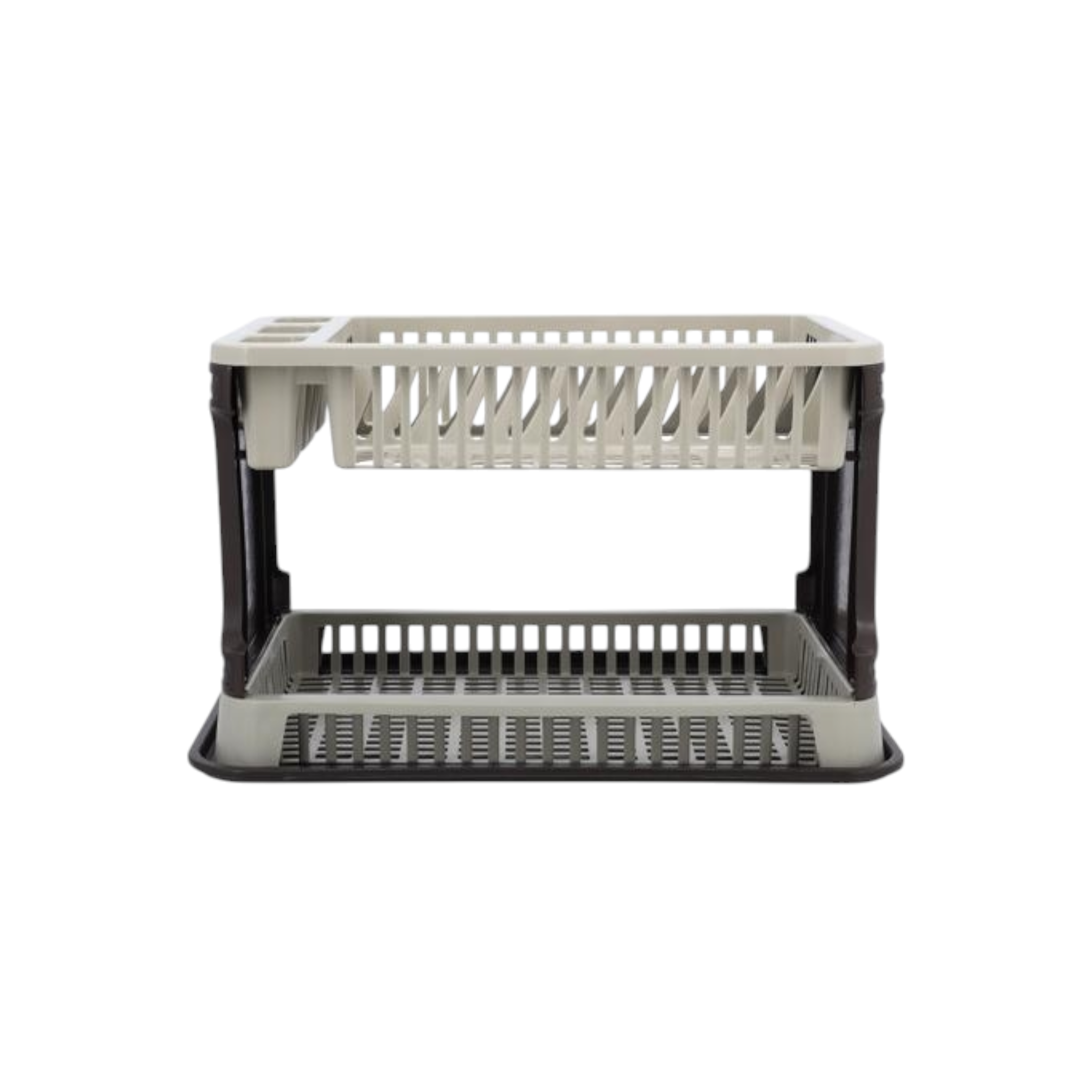 Tuffex Plastic Lace Dish Drainer 2-Tier Layer Display Box