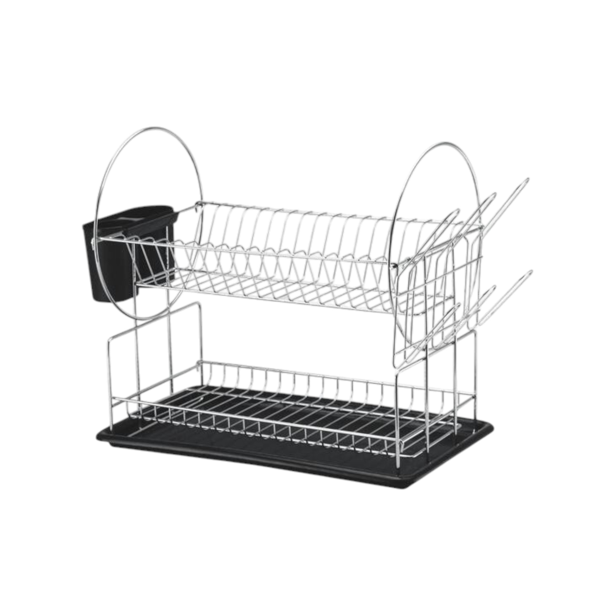 Aqua Dish Rack 2-Tier Chrome 29834