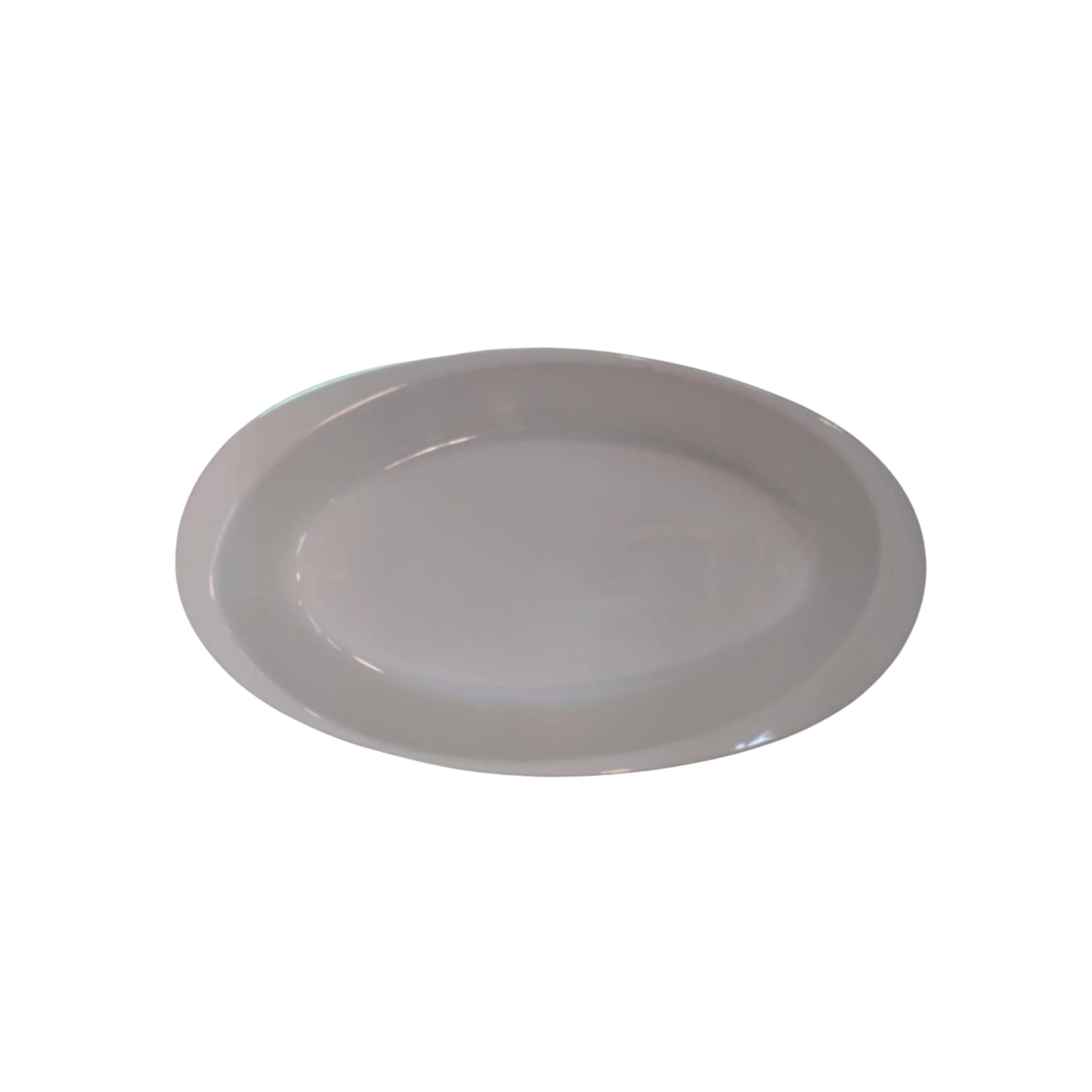 Ceramic White Oval Plate 8inch 20.5x12x3cm