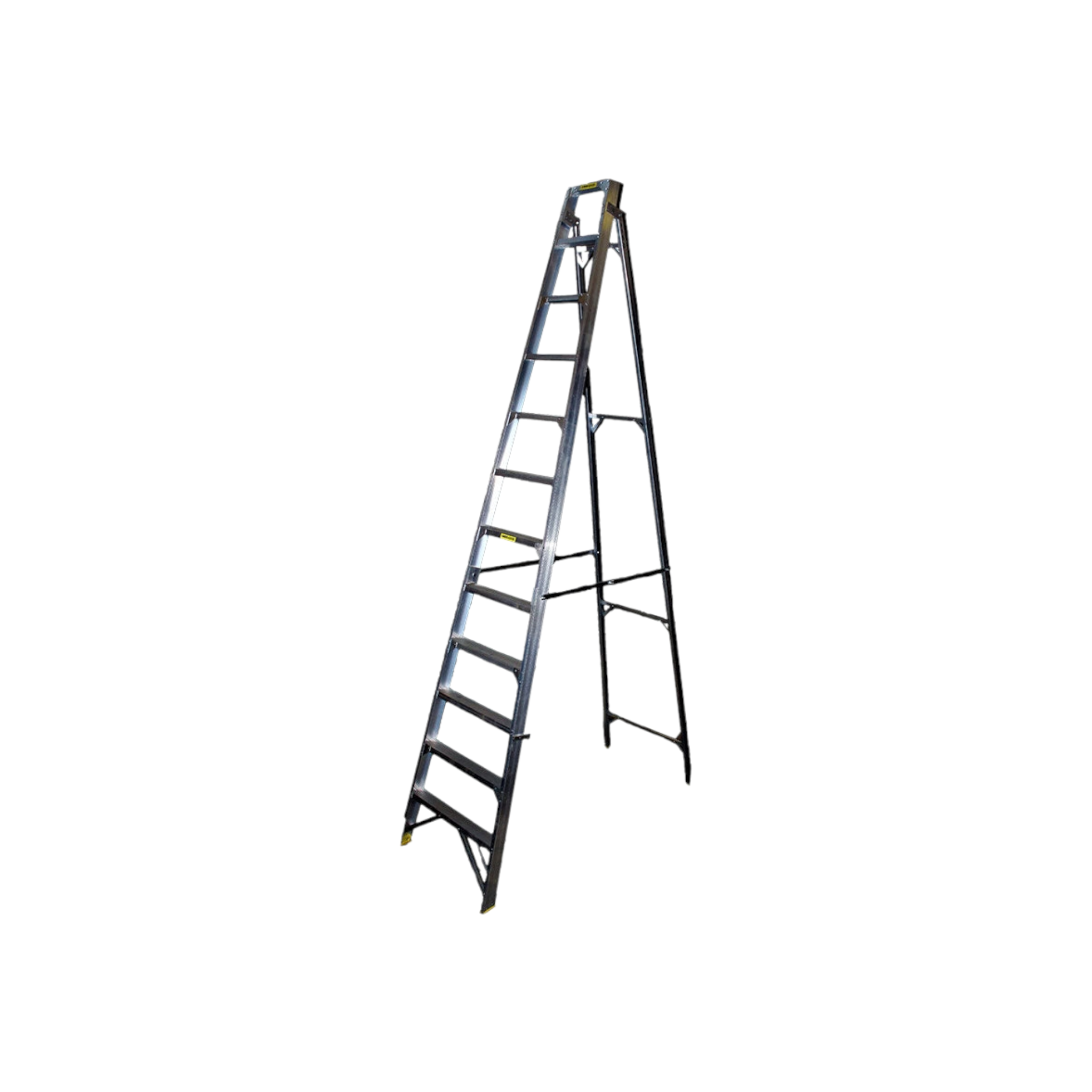 Aluminum Step Ladder 3.0m Industrial 10 Step Single ASL10