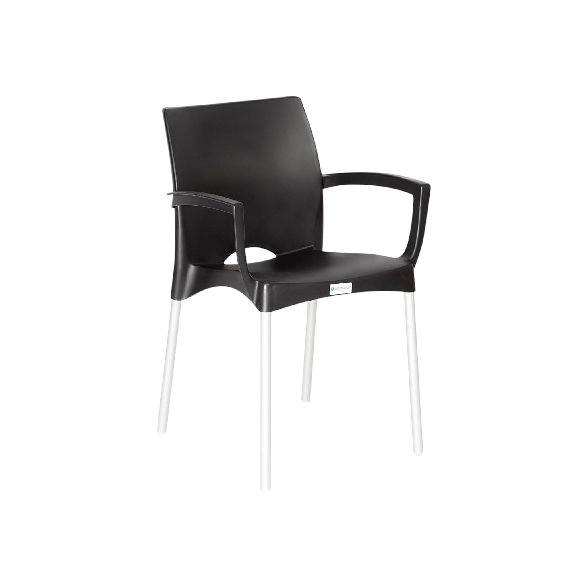 Alexis Cafe Chair Black Contour Outdoor