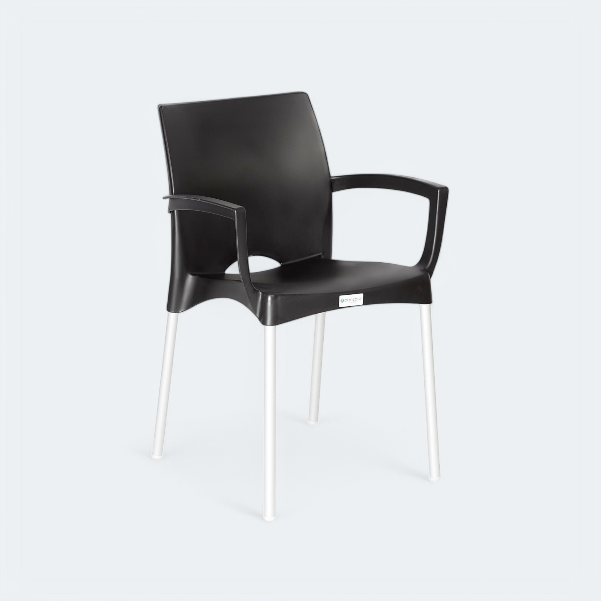 Alexis Cafe Chair Black Contour Outdoor