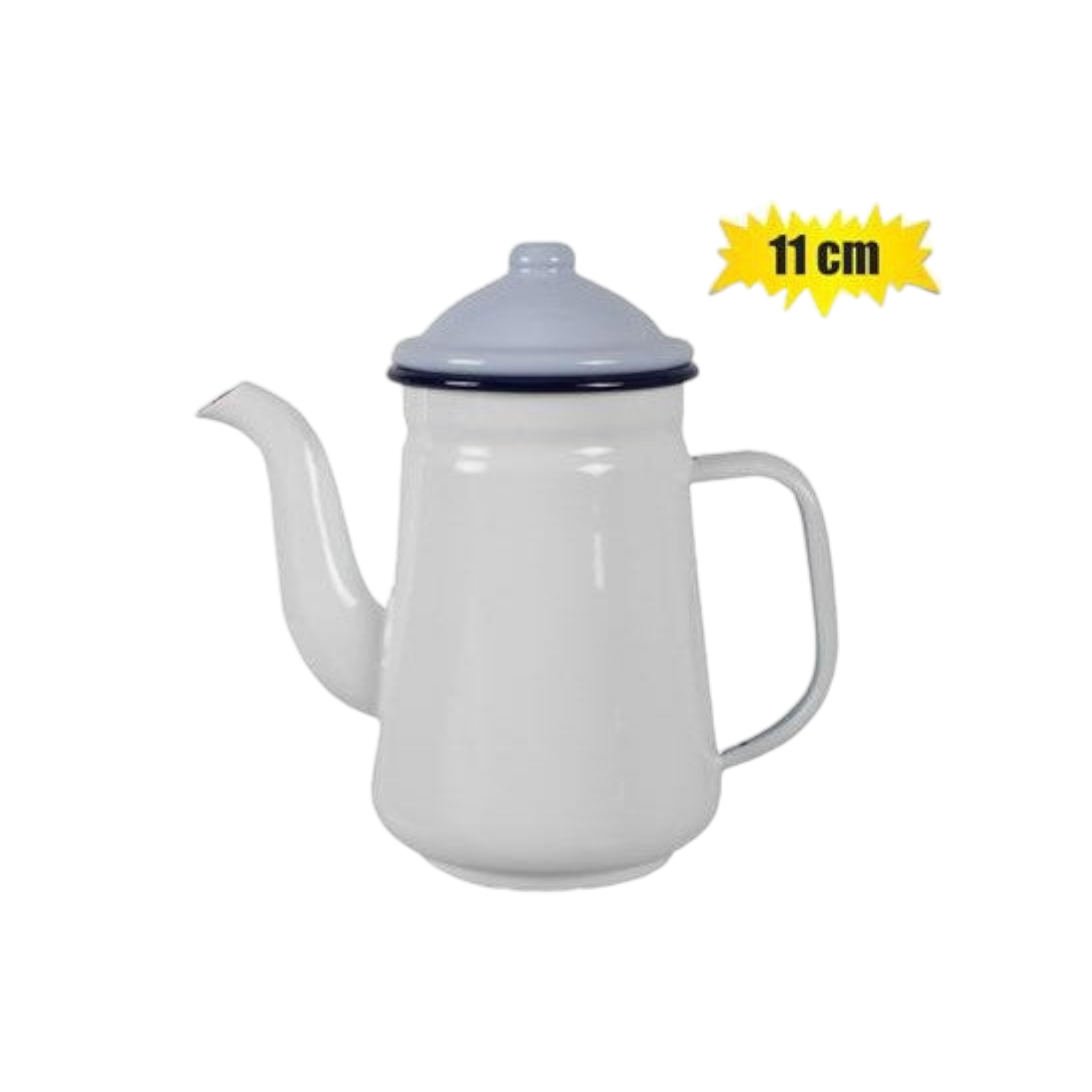 Enamel Coffee Pot 11cm Kettle with Goose Neck Spout